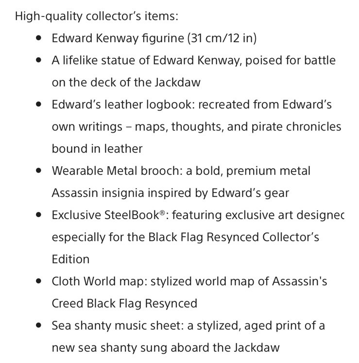 PS5 Assassin’s Creed Black Flag Resynced Collector’s Edition – HELPS STRAY CATS