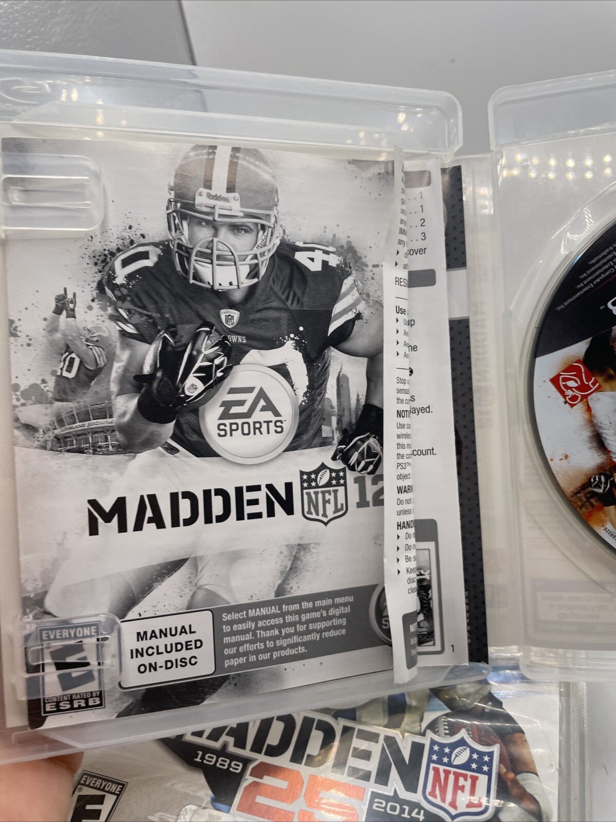 PS3 Lot Of 6- Madden 12,25/NCAA Football 10,12/Brazil Soccer 2014 & Sports Champ