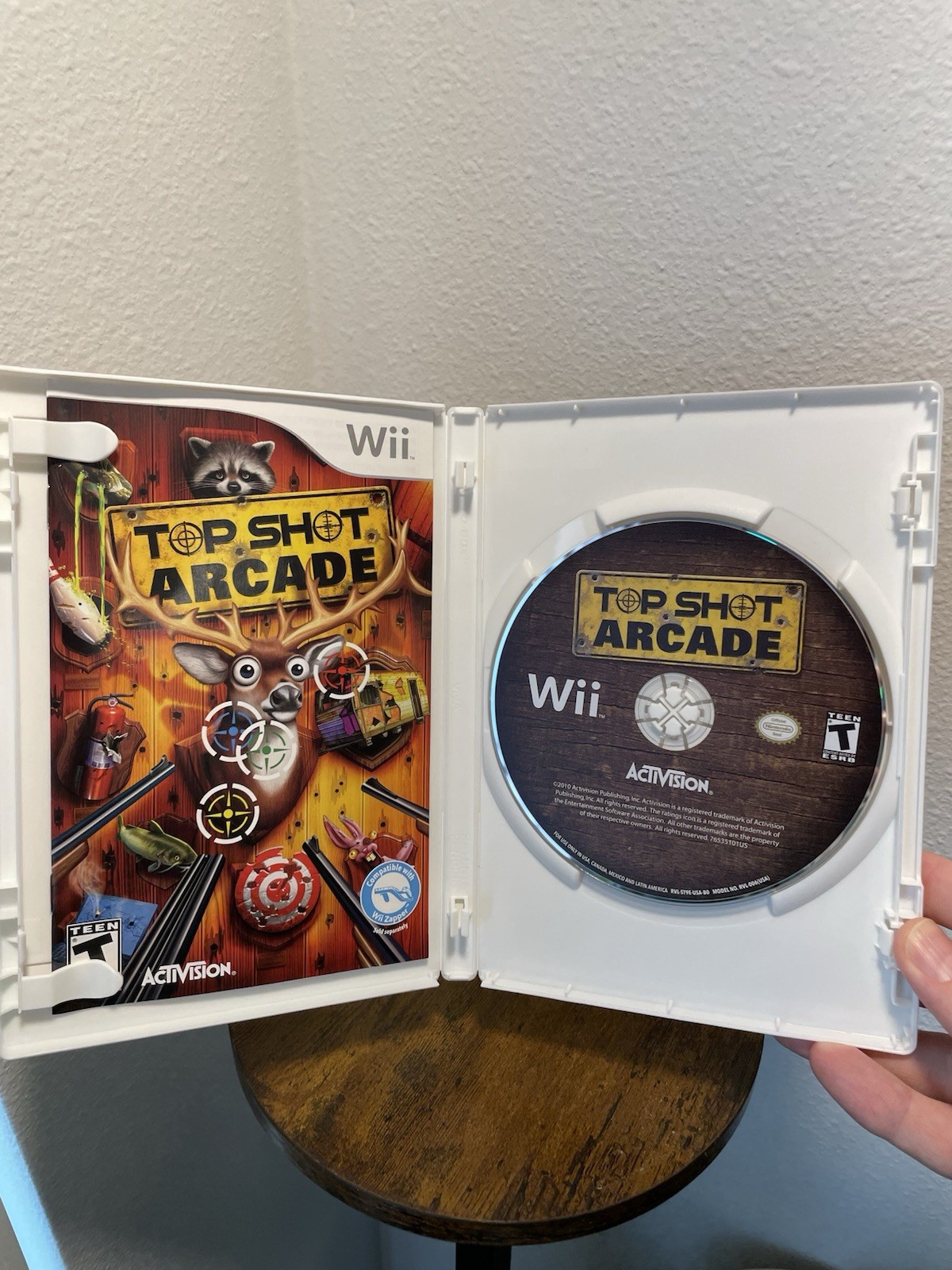 Top Shot Arcade Nintendo Wii 2011 Complete In Box With Manual