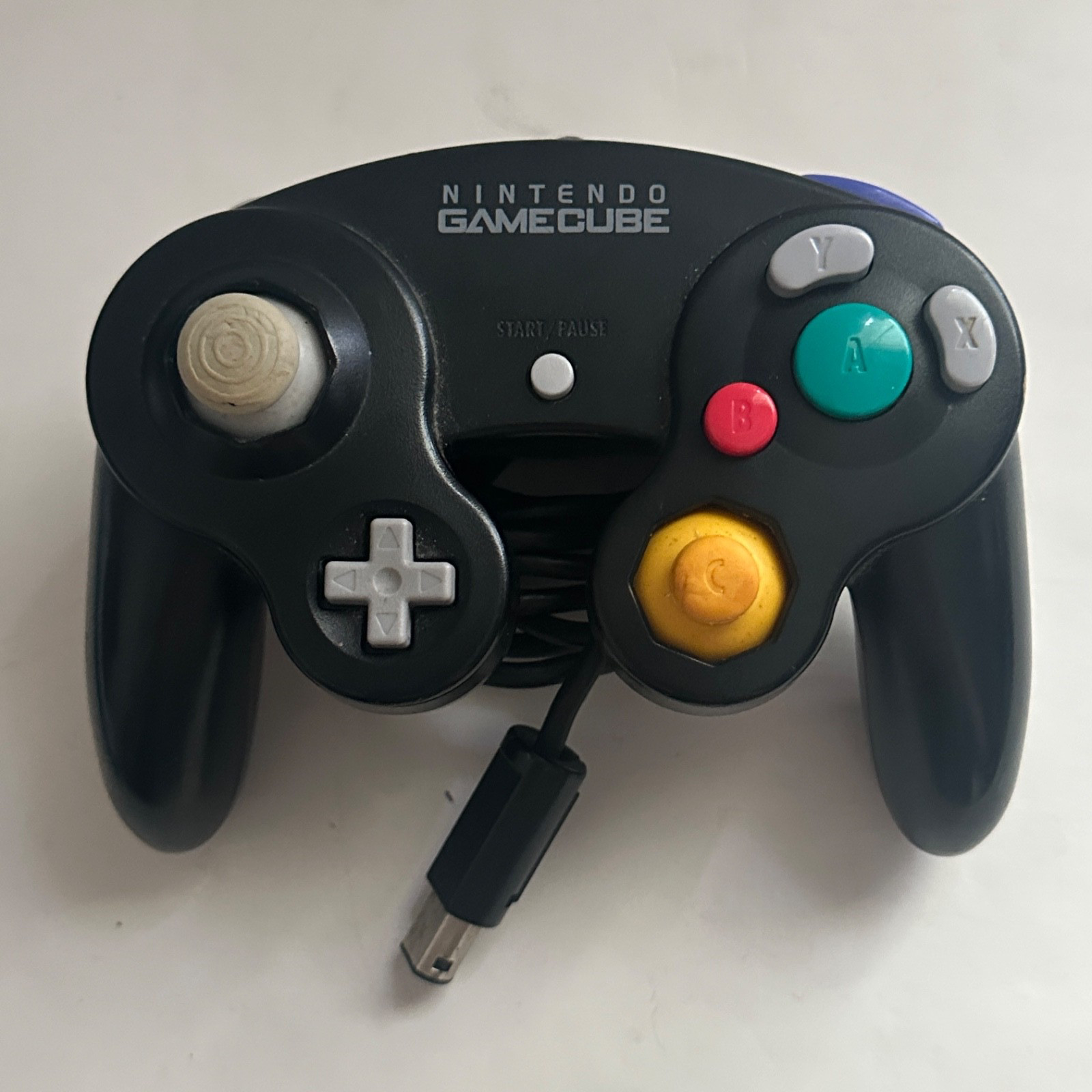 Nintendo GameCube Controller OEM DOL-003 Black Wired Tested