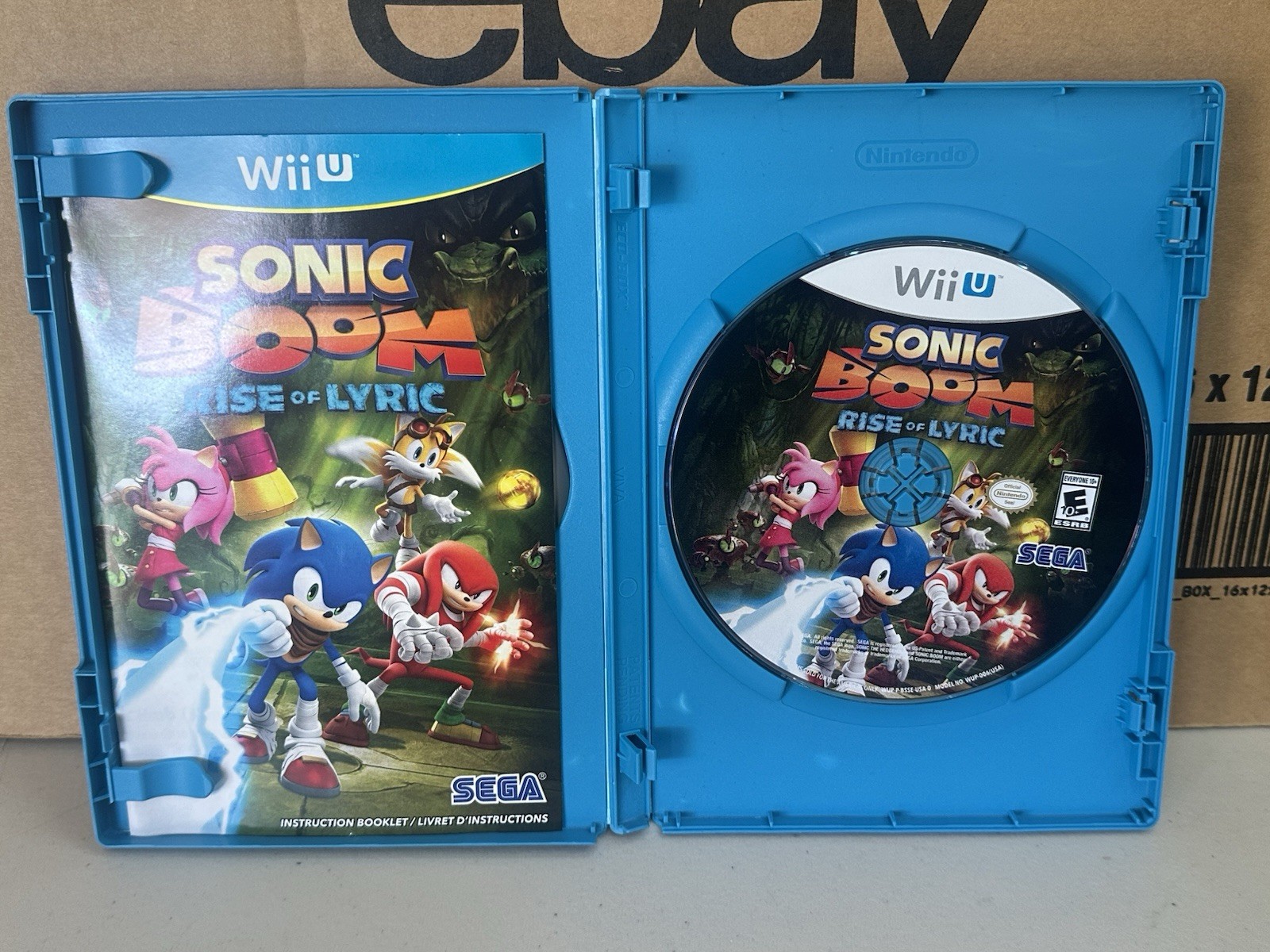 TESTED Sonic Boom Rise of Lyric (Nintendo Wii U, 2014) Complete W/ Manual CIB