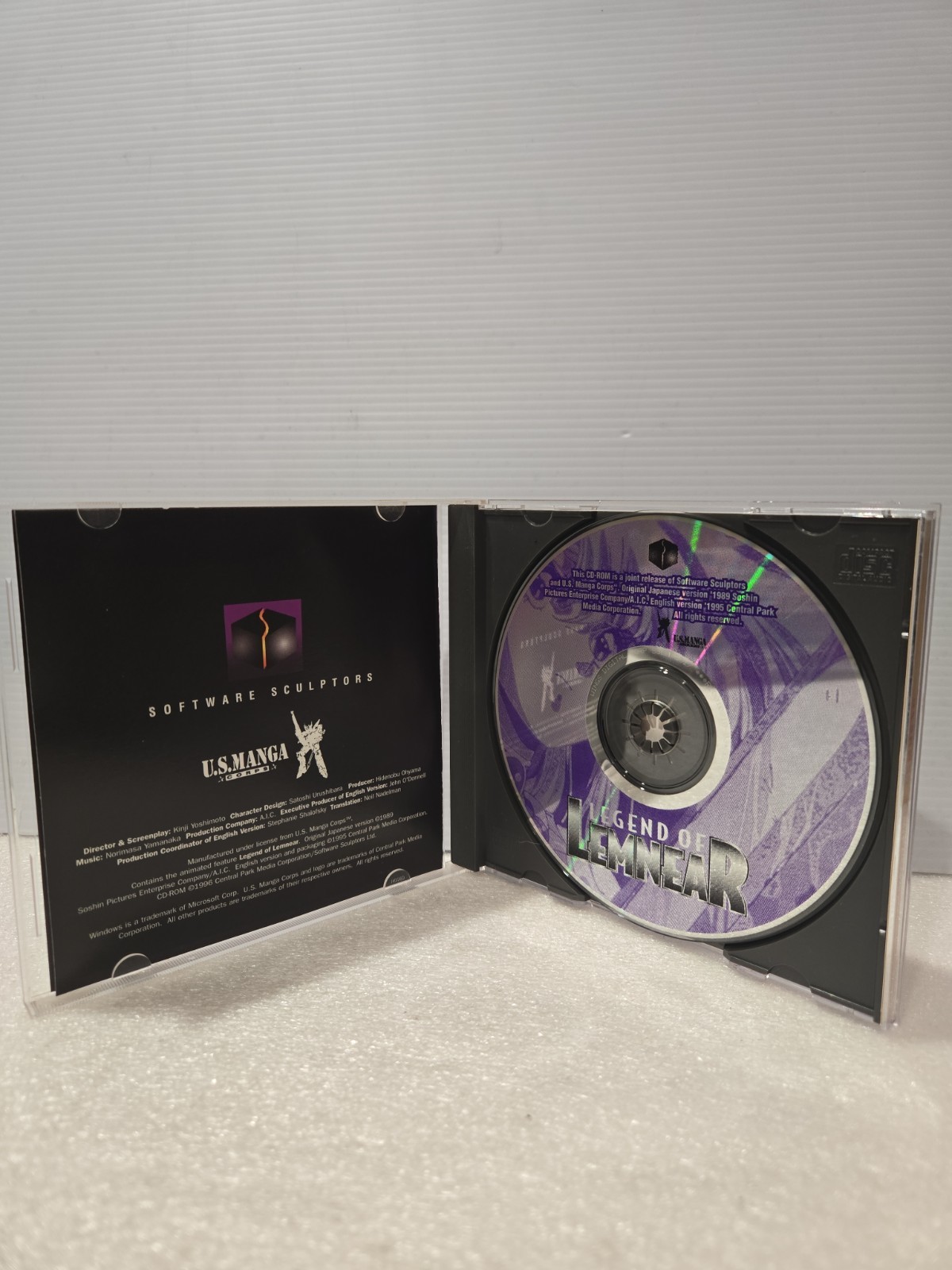 Legend of Lumnear Mac & Windows 1995 CD Anime US Manga – DISC MINT