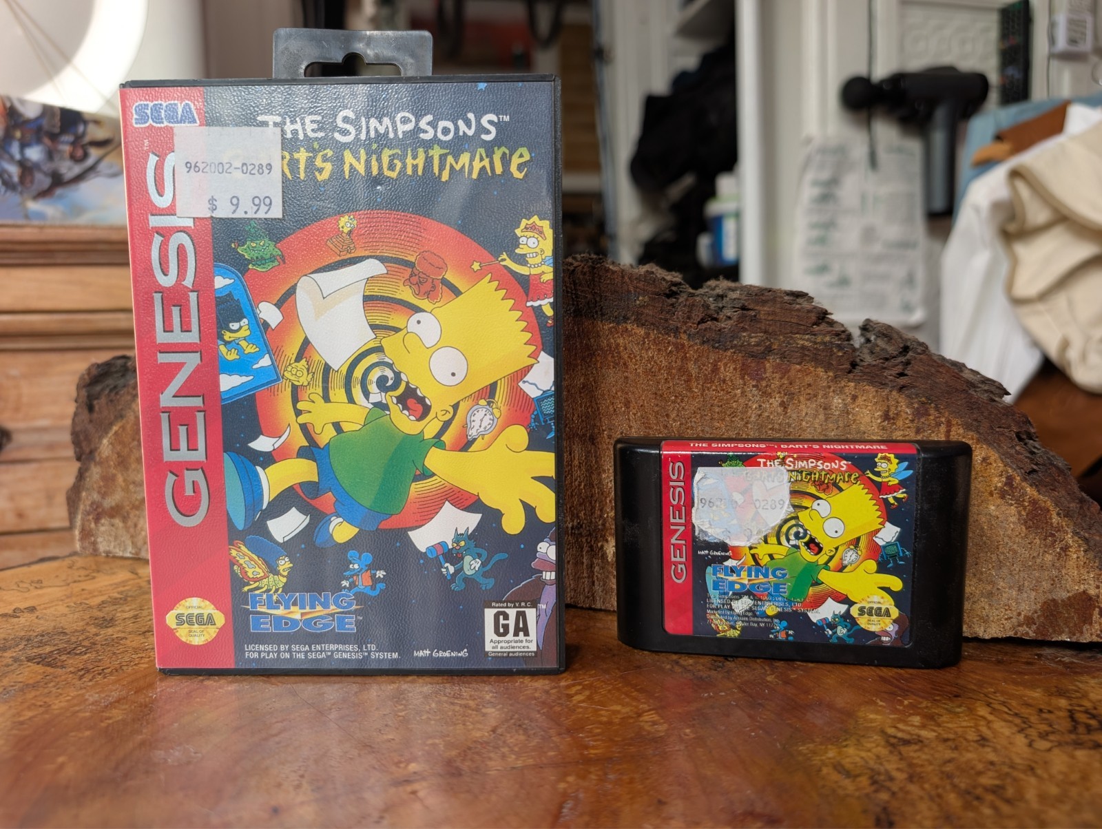 The Simpsons: Bart’s Nightmare (Sega Genesis, 1993) Cart + Box Only, No Manual