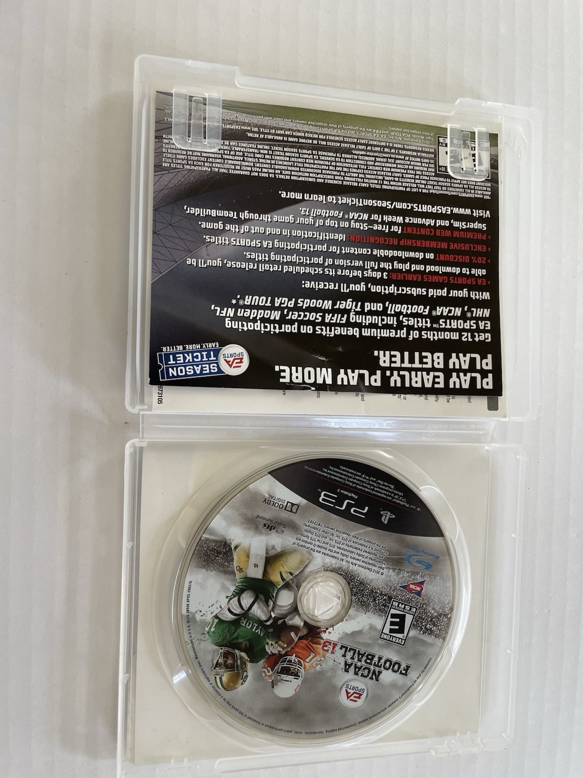 NCAA Football 13 PS3 (Sony PlayStation 3, 2012)