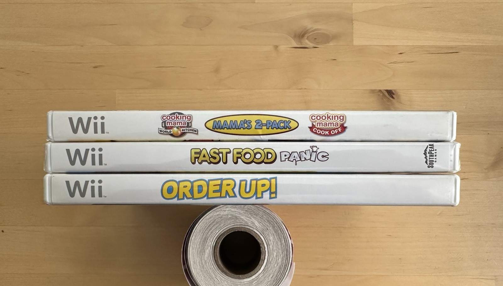 Cooking Mama 2-Pack, Fast Food Panic, Order Up – 2 CIB, 1 New – Wii Games Lot
