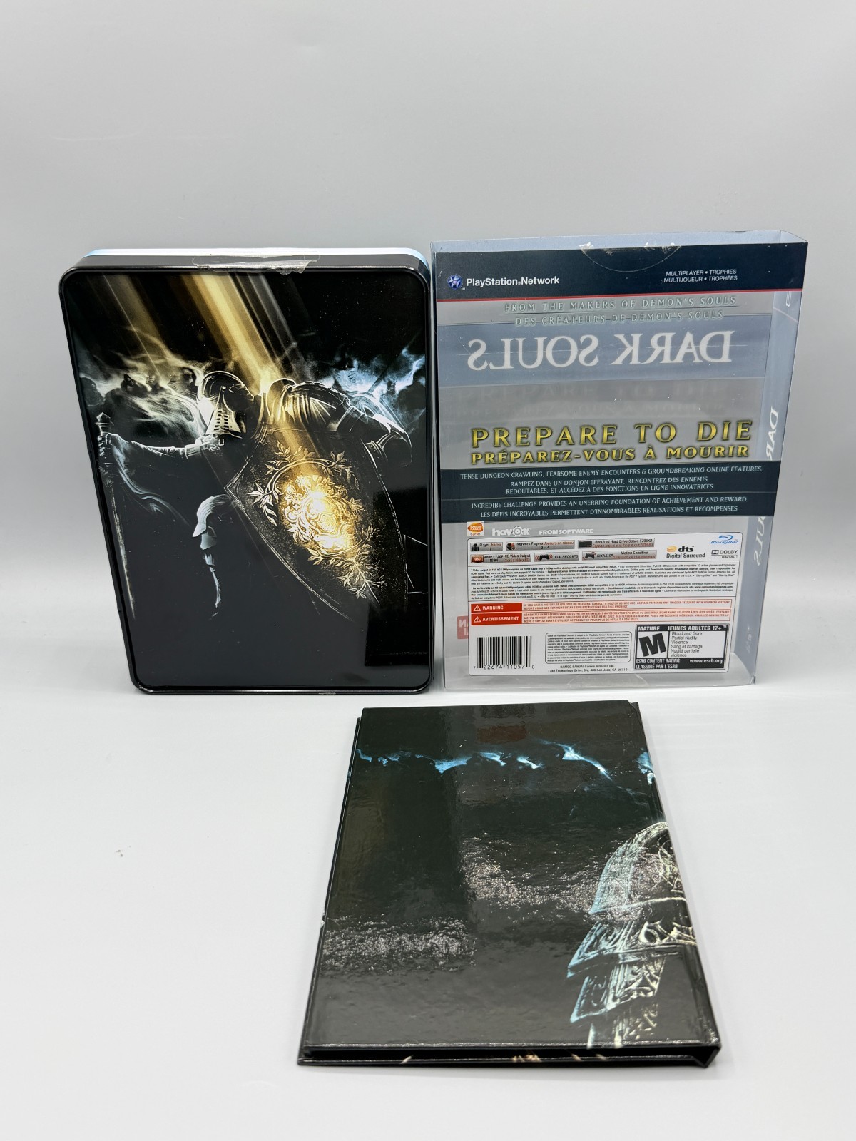 Dark Souls Limited Edition Microsoft Xbox 360 Tin Artbook Card NO GAME