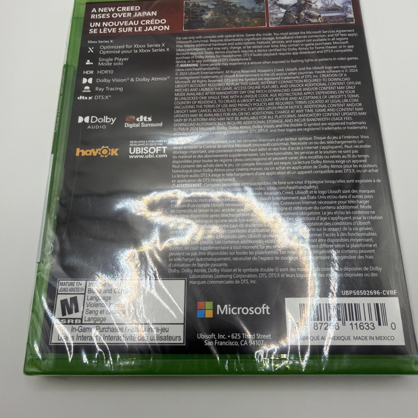 Brand New! Assassin’s Creed Shadows (Microsoft Xbox Series X) Factory Sealed!