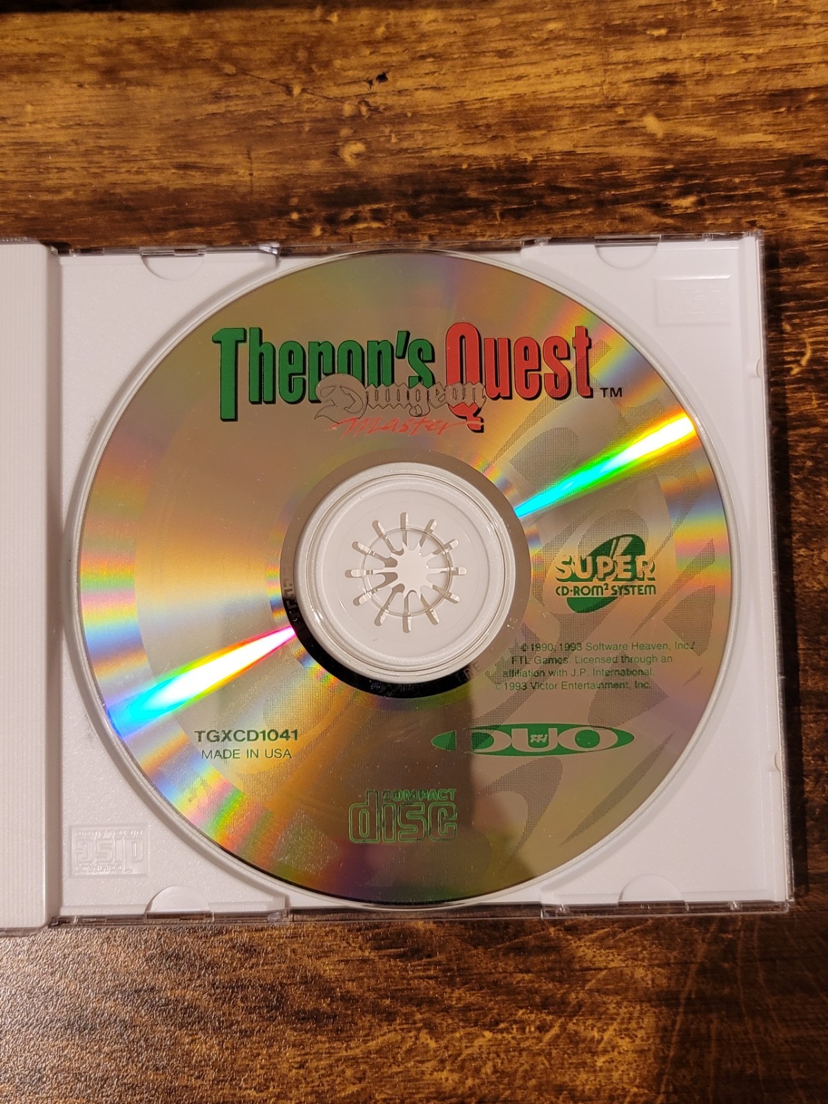 Dungeon Master: Theron’s Quest TurboGrafx 16 CD Turbo Duo US Version Complete