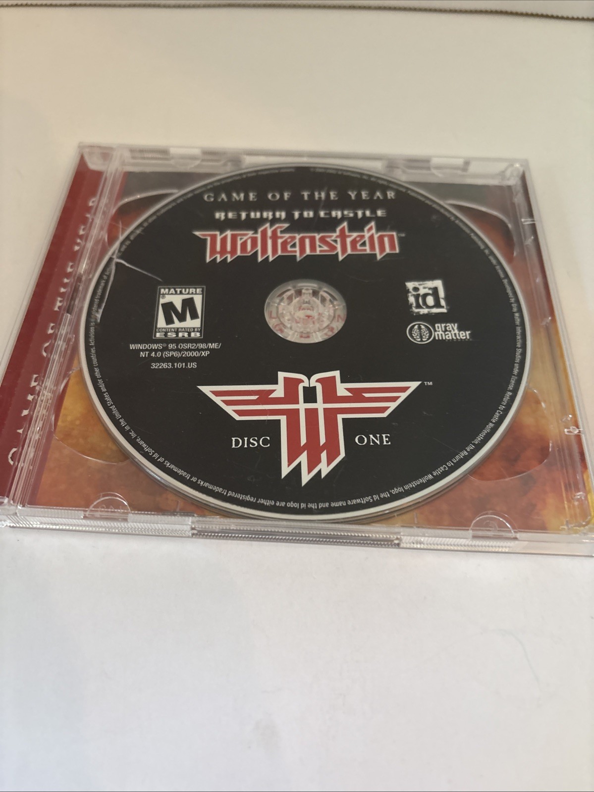 Wolfenstein Return To Castle: Pc Game of the Year 2002