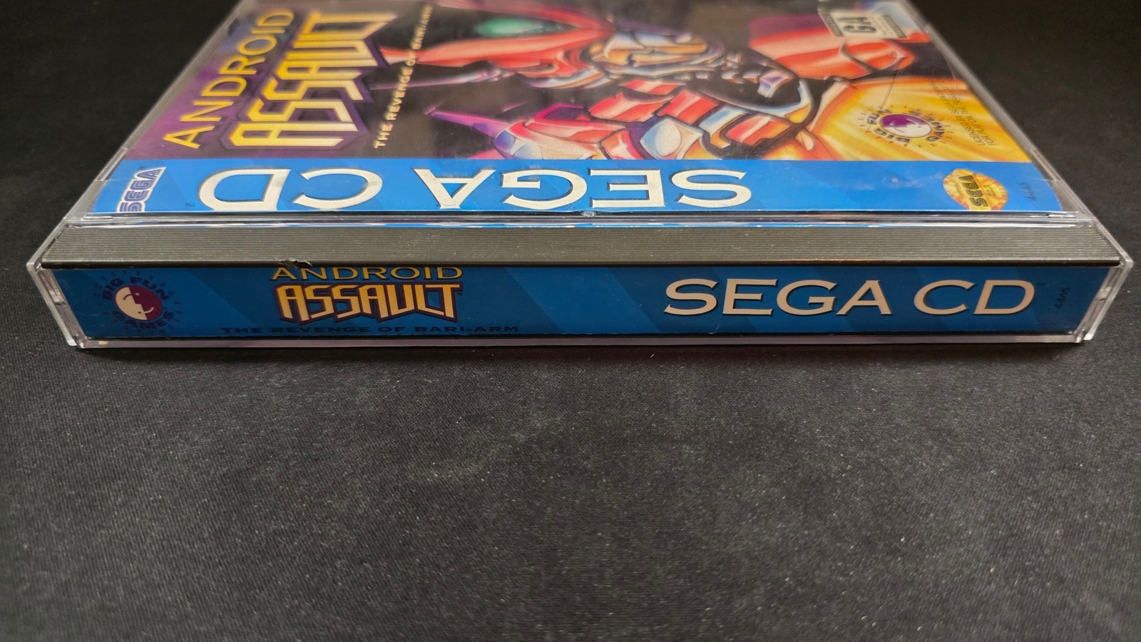 Android Assault: The Revenge of Bari-Arm Sega CD EX+NM condition COMPLETE-!