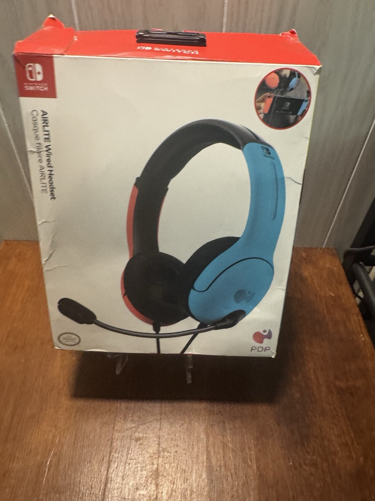 Nintendo Switch Gaming Headset Wired Brand PDP LVL40 Blue/Red, New Open-Box
