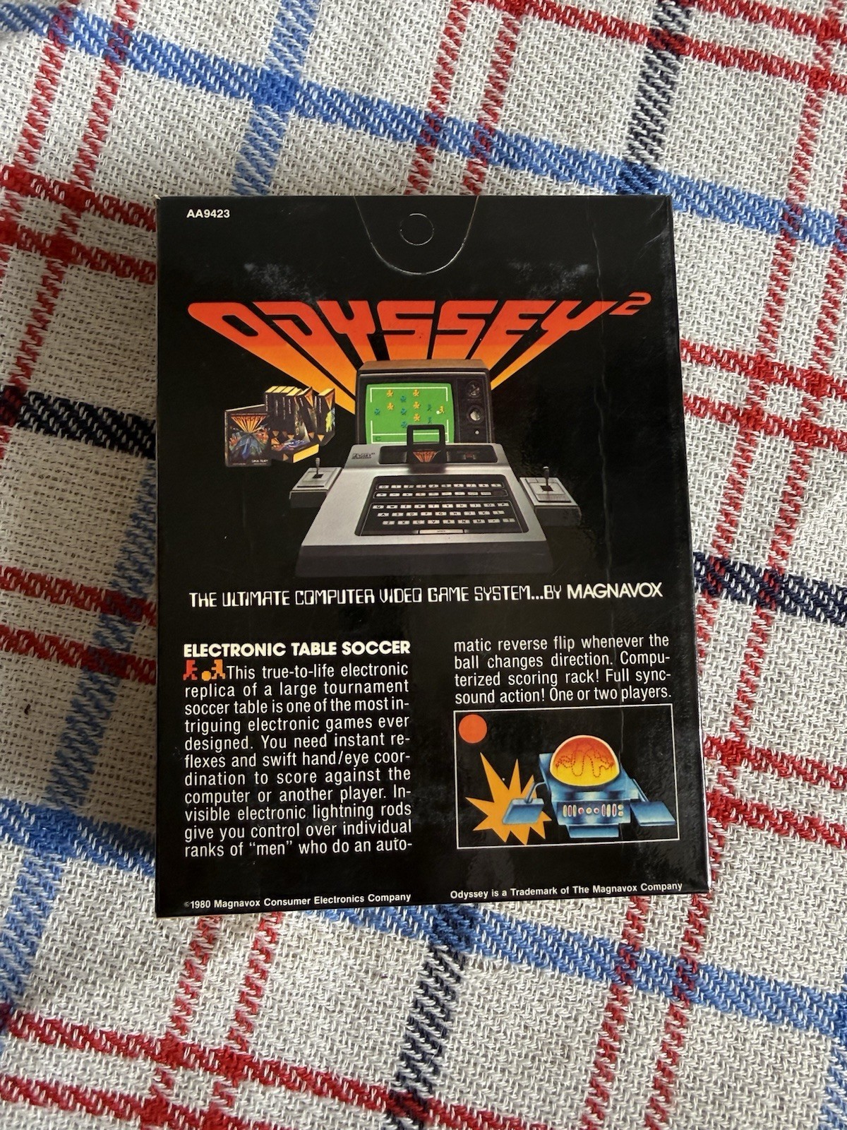 Electronic Table Soccer! (Magnavox Odyssey 2, 1980) HTF Vintage Video Game