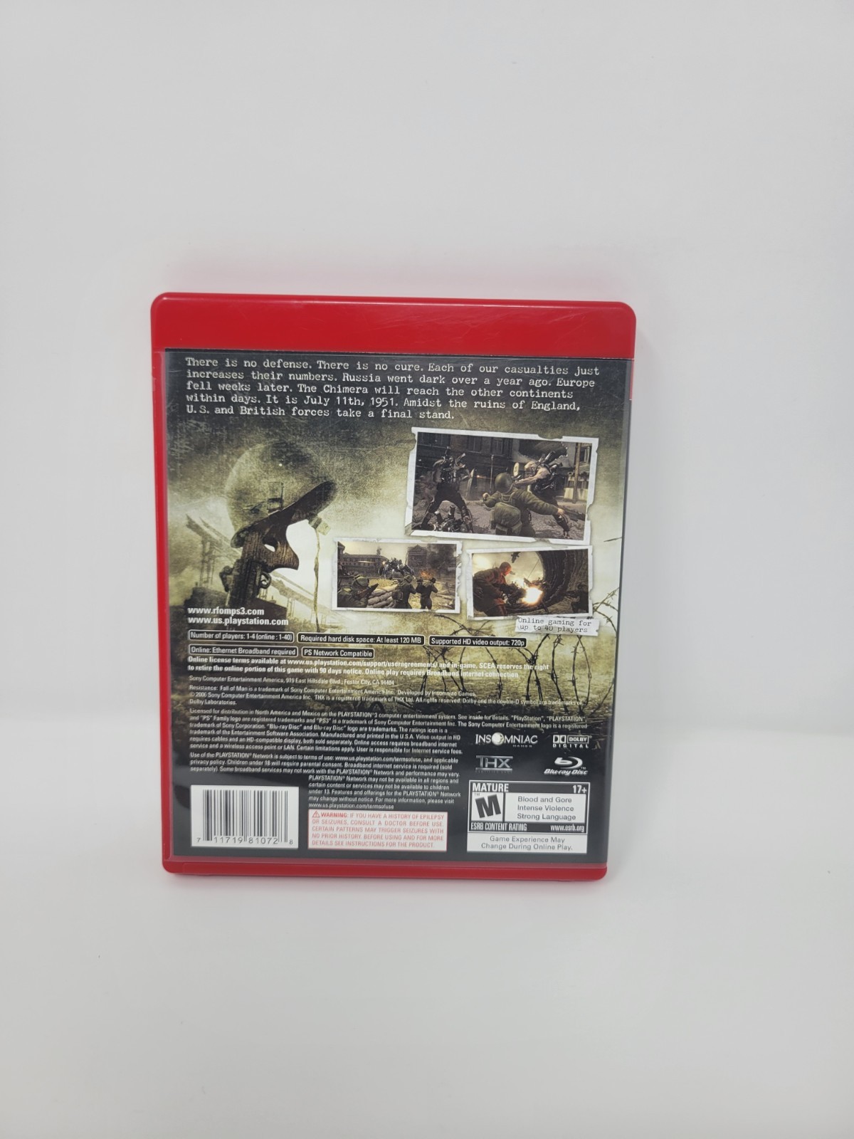 Resistance 1 + 2 + 3 Sony PlayStation 3 Complete Tested Free US Ship See Store!
