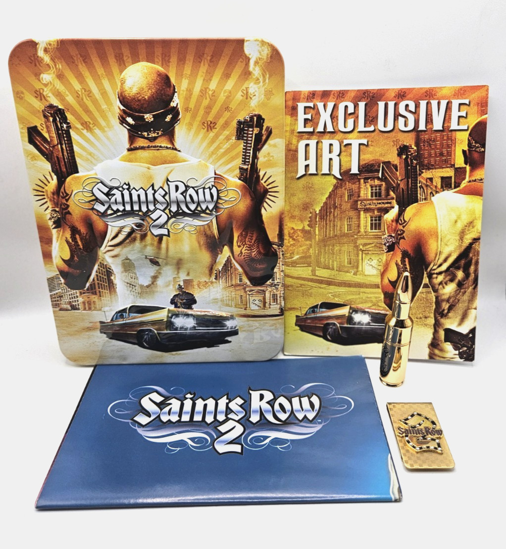 Saints Row 2 Collectors Edition PS3 Playstation Steelbook USB Money Clip NO GAME
