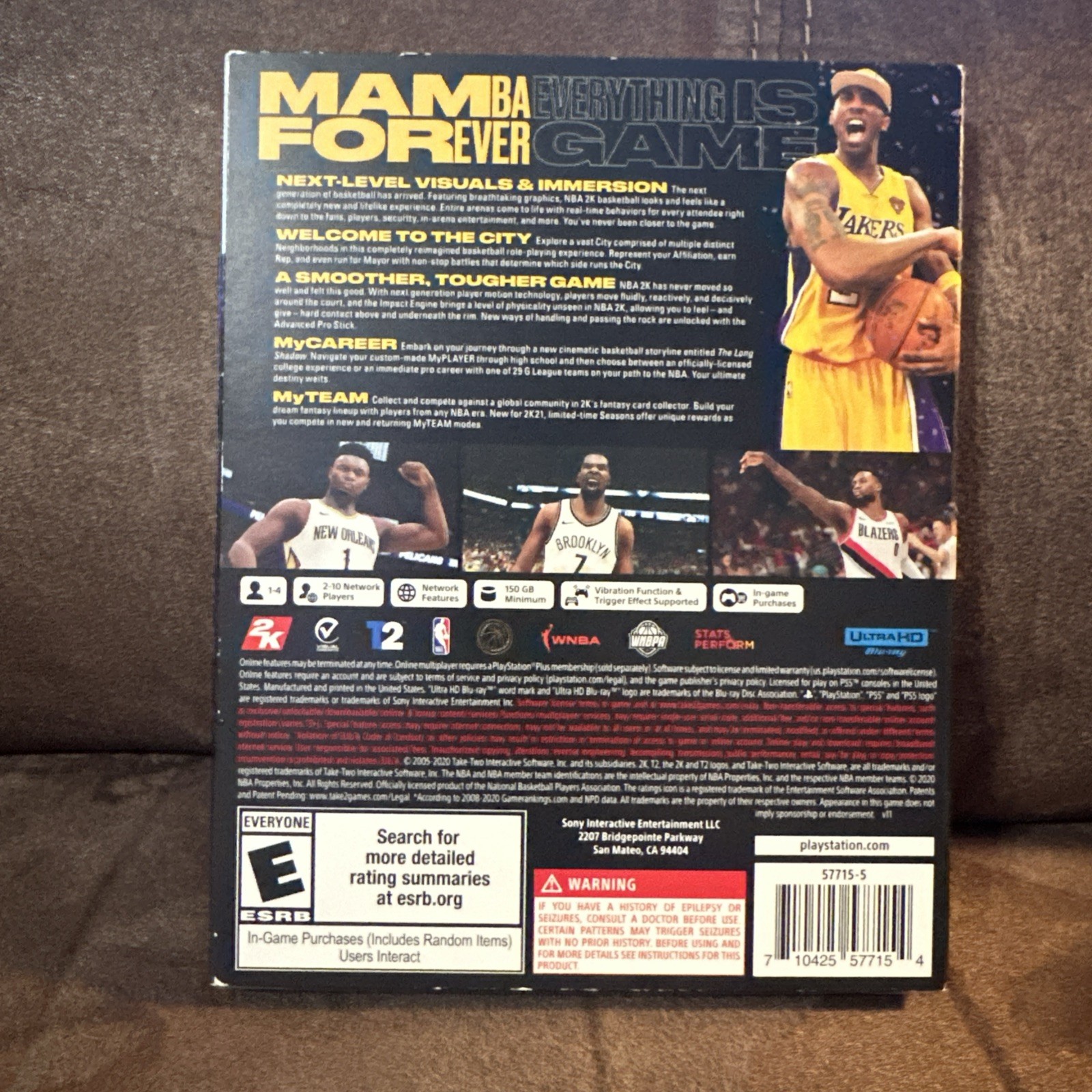 NBA 2K21 Mamba Forever Edition – Sony PlayStation 5