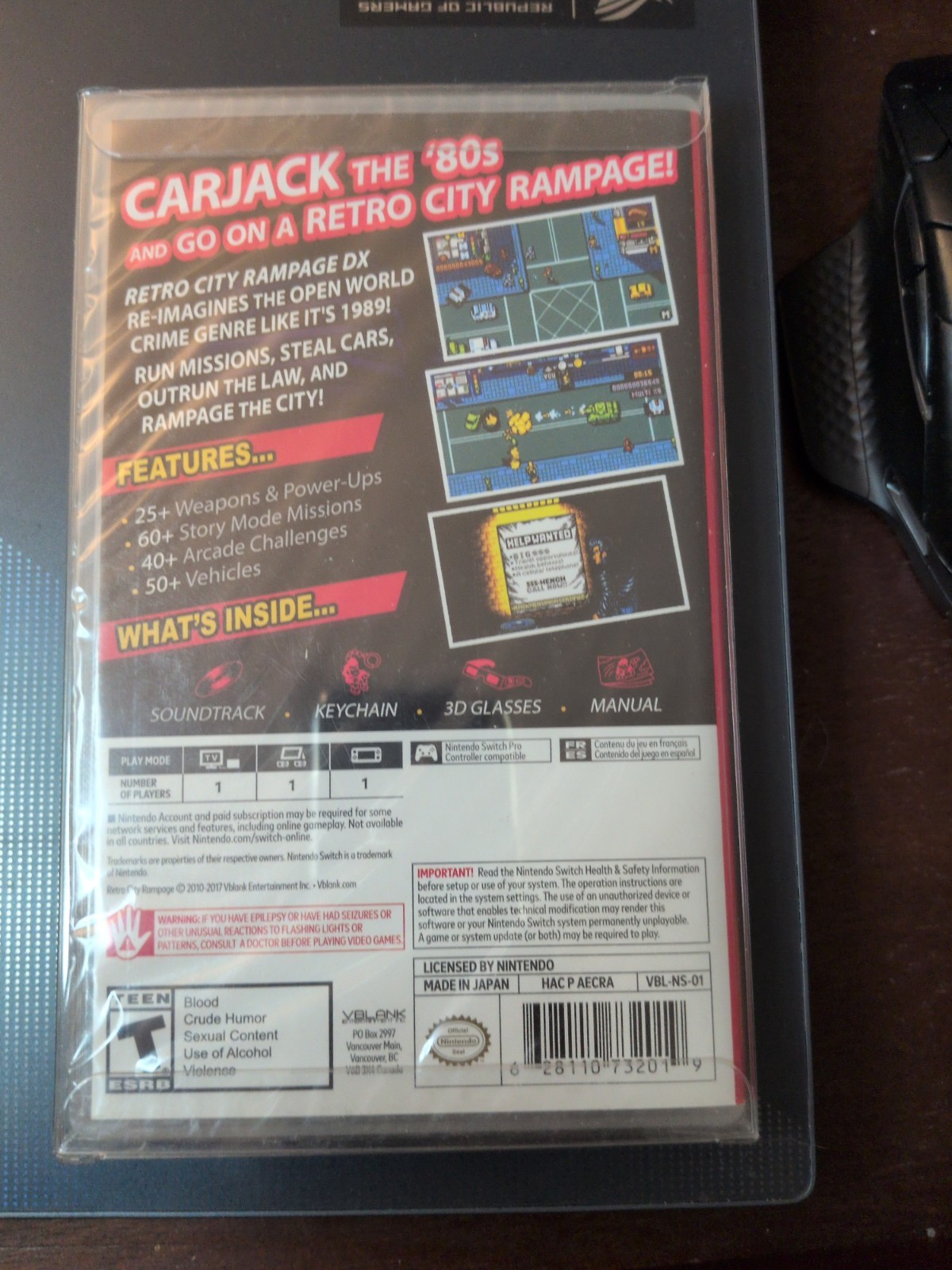 Retro City Rampage: DX Collector’s Edition (Nintendo Switch) SEALED