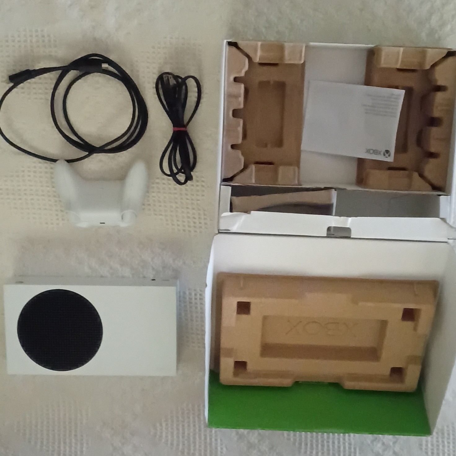 Microsoft Xbox Series S 512GB White Console w/ Wireless Controller, Cables, Box