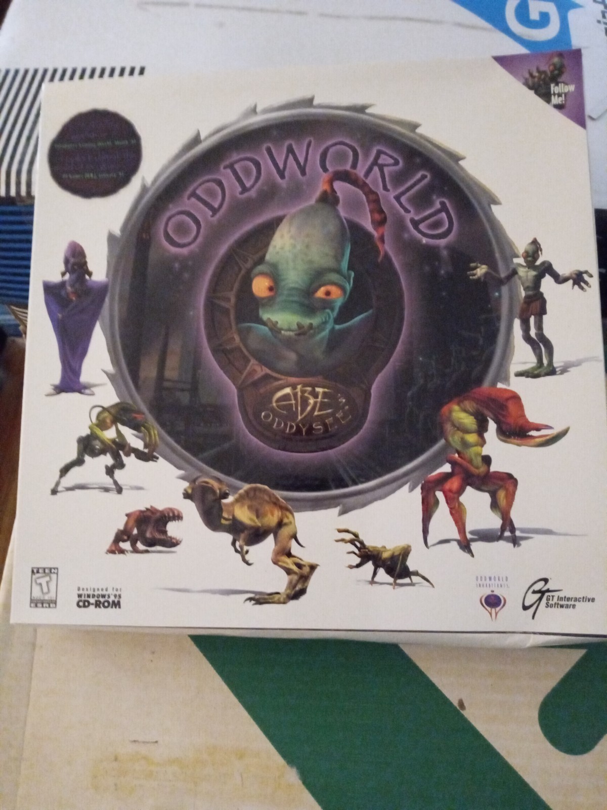 Oddworld Abe’s Oddysee (PC Windows CD-ROM, 1997) Sealed GT Interactive