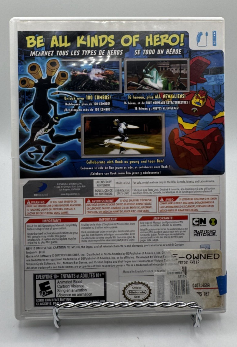 Wii Ben 10: Omniverse (Nintendo Wii, 2012) CIB Tested
