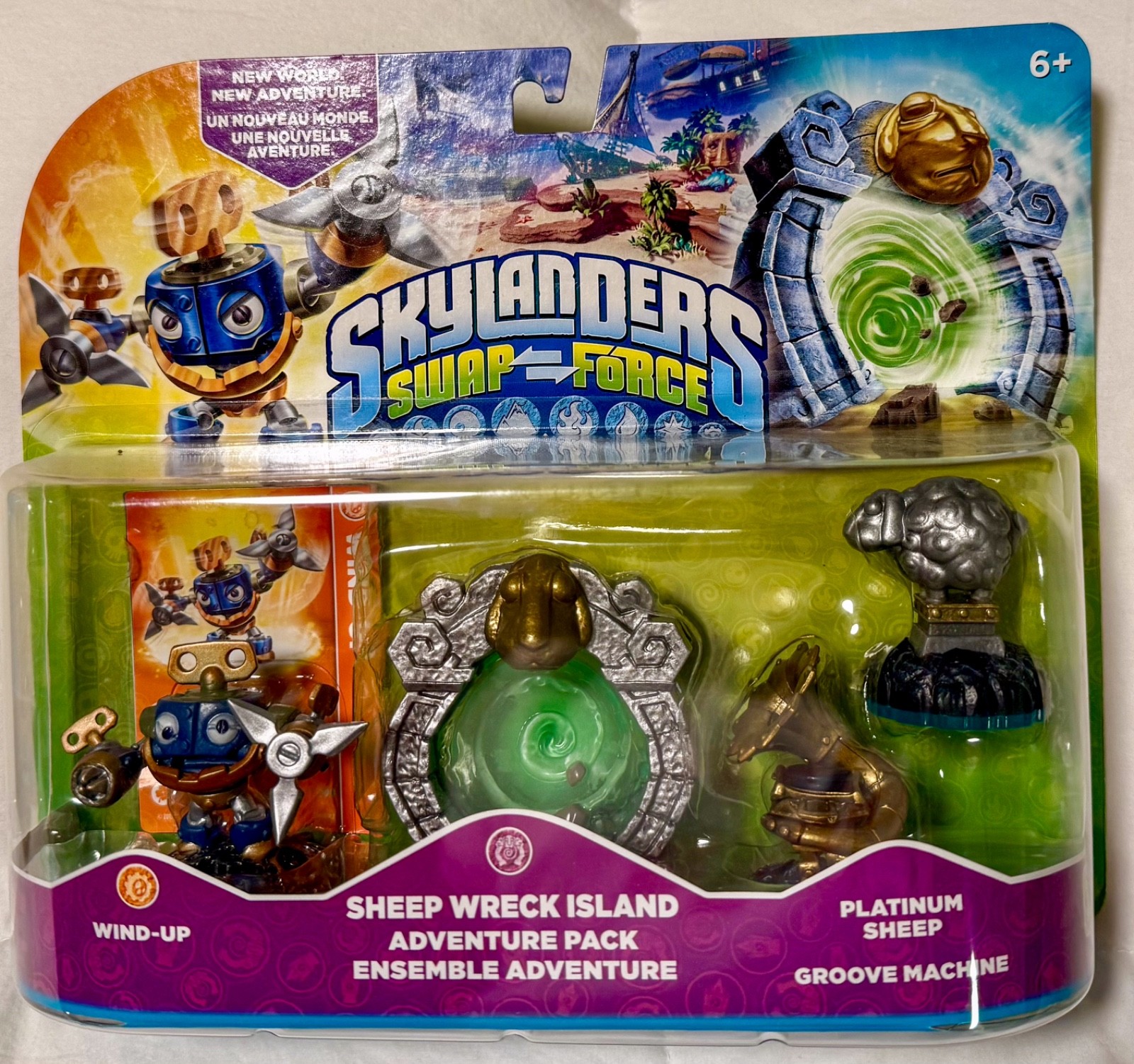 Skylanders Swap Force SHEEP WRECK ISLAND Adventure Pack NIB Wind-Up Activision