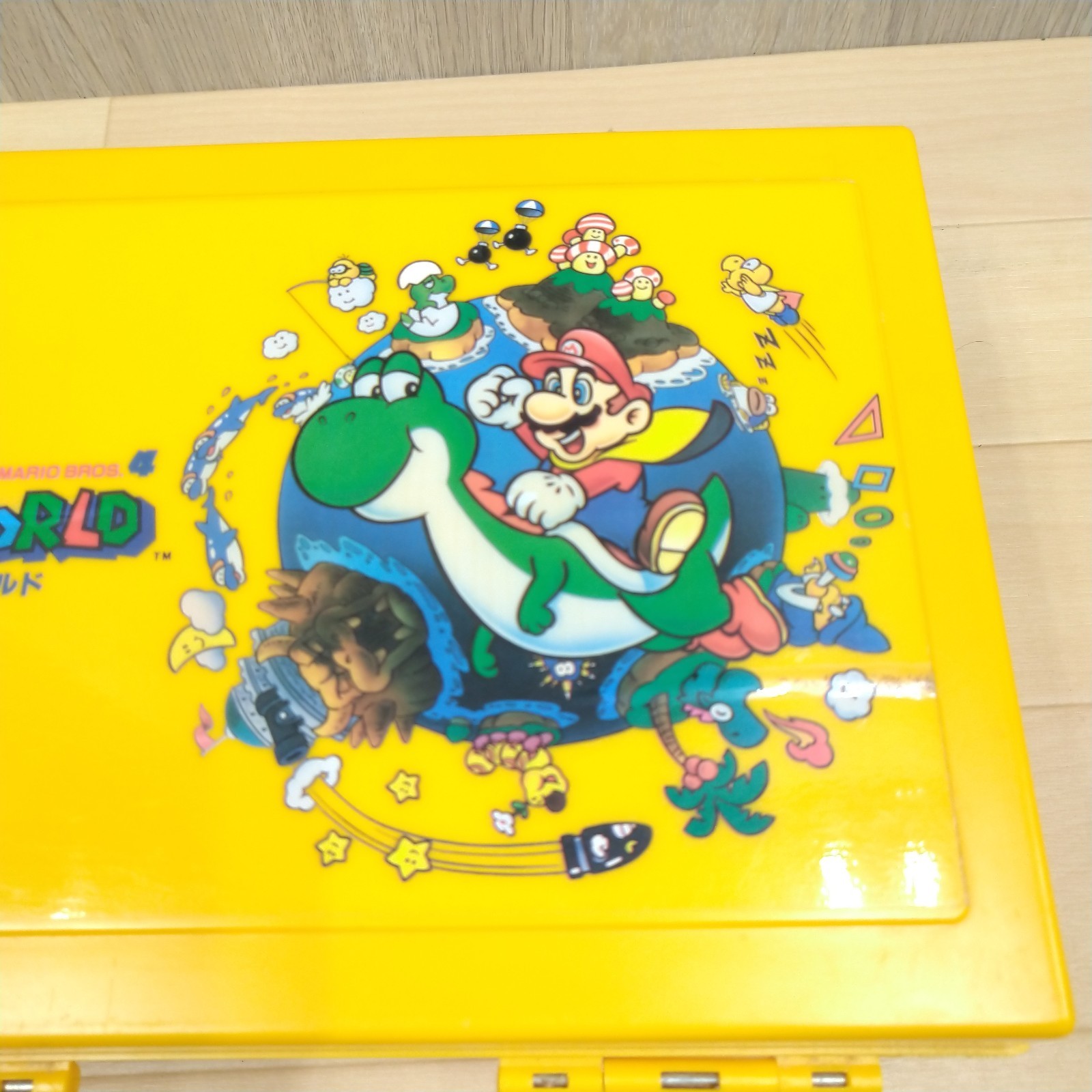 Nintendo Super Famicom Console with Mario World Storage Case & Japanese Game