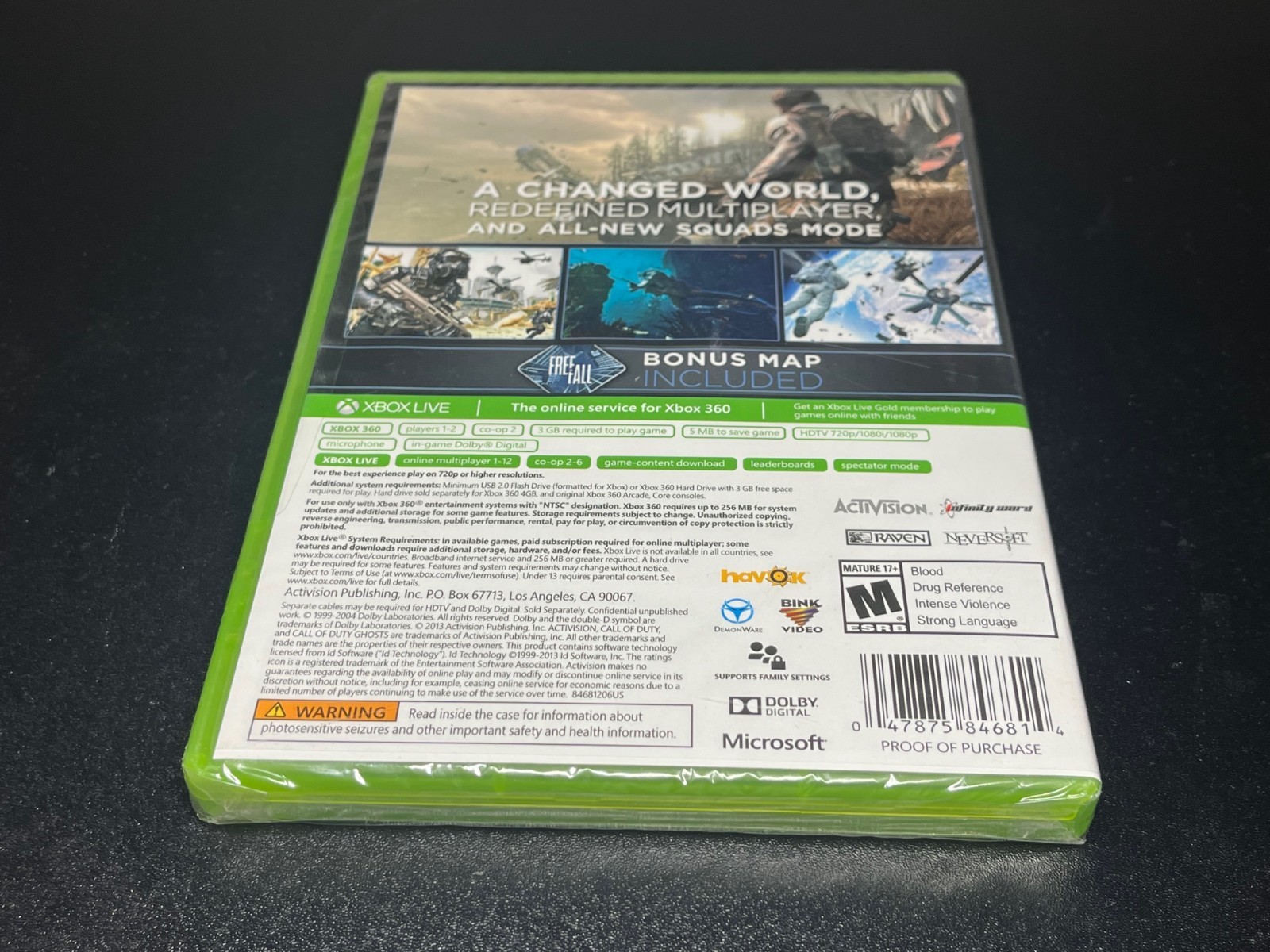 Call of Duty Ghosts Xbox 360 🔥Fast Shipping🔥Factory Sealed