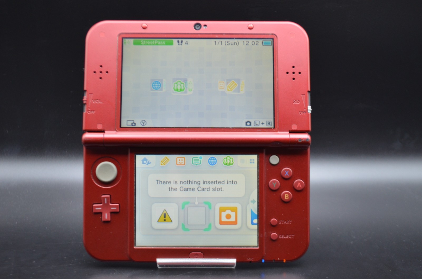 [REGION FREE] NEW Nintendo 3ds ll xl Console Metallic Red Tested game 011