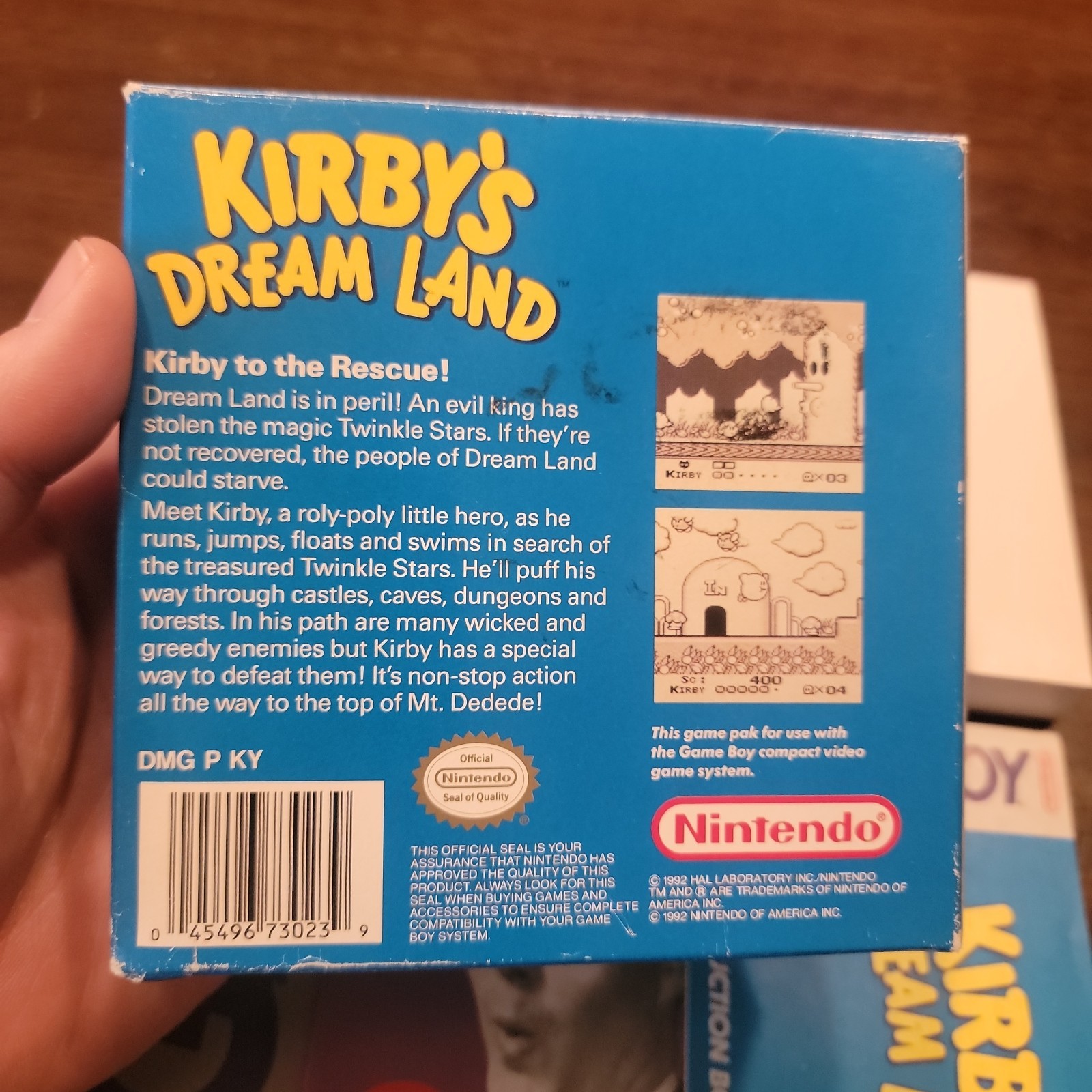Kirby’s Dream Land (Nintendo Game Boy Gameboy) Complete CIB – Tested – Authentic