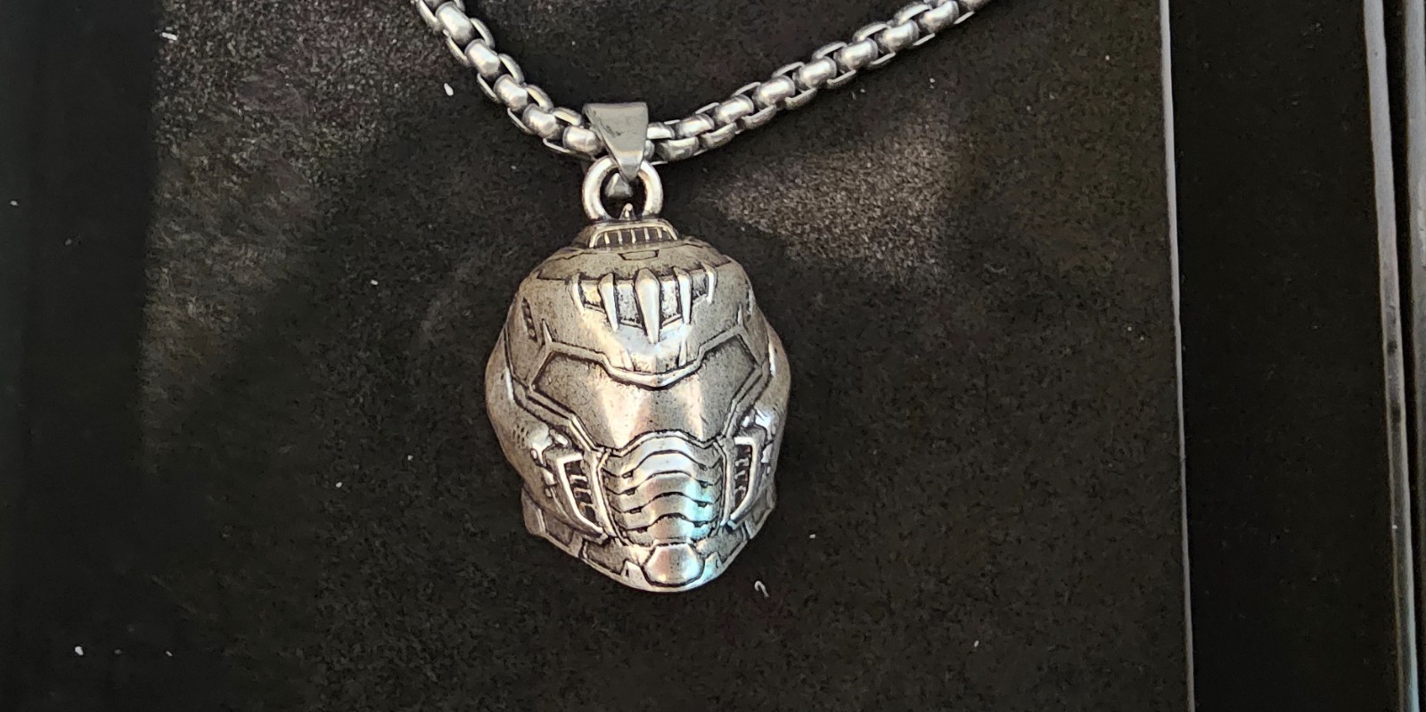 Doom Bundle – Dark Ages Slayer Helmet Necklace and Doom Ring