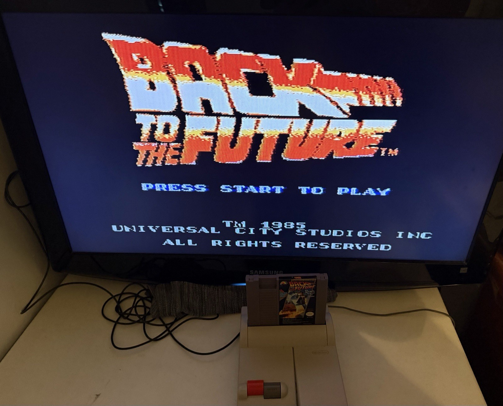 Back to the Future 100% Complete in Box CIB w/Inserts! VG! Nintendo NES 1989 🔥