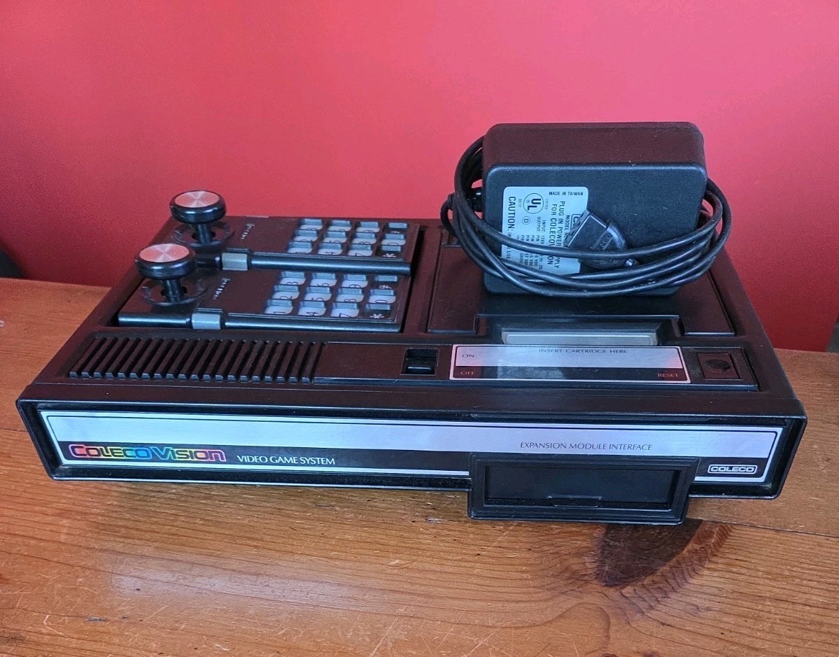 ColecoVision/Intellivision Mattel Console w/2 Controllers Video Game Untested