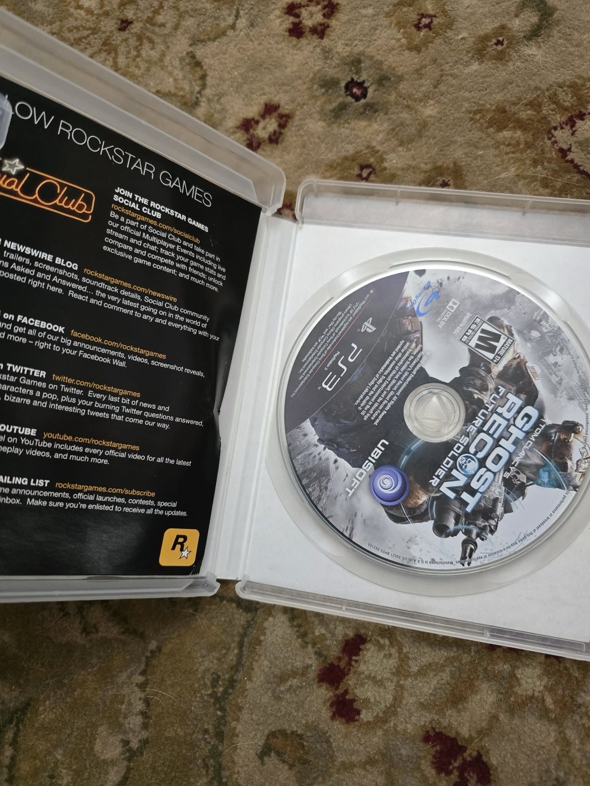 Tom Clancy’s Ghost Recon Future Soldier PS3 Video Game Tactical Action
