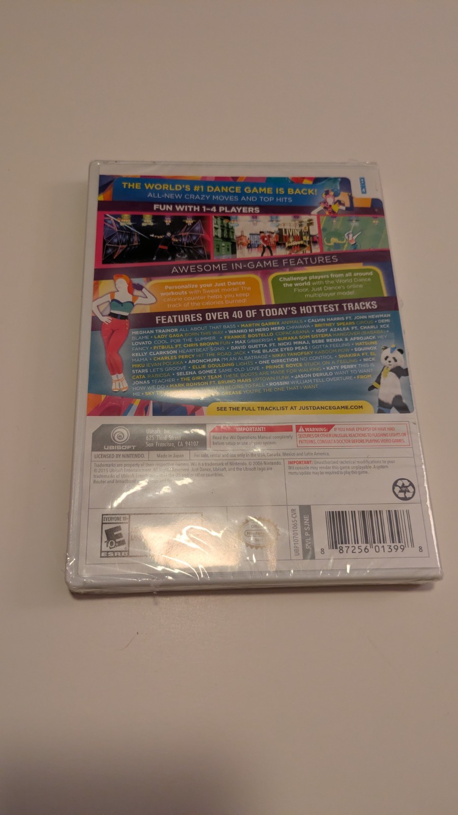 Just Dance 2016 (Nintendo Wii, 2015) New Factory Sealed
