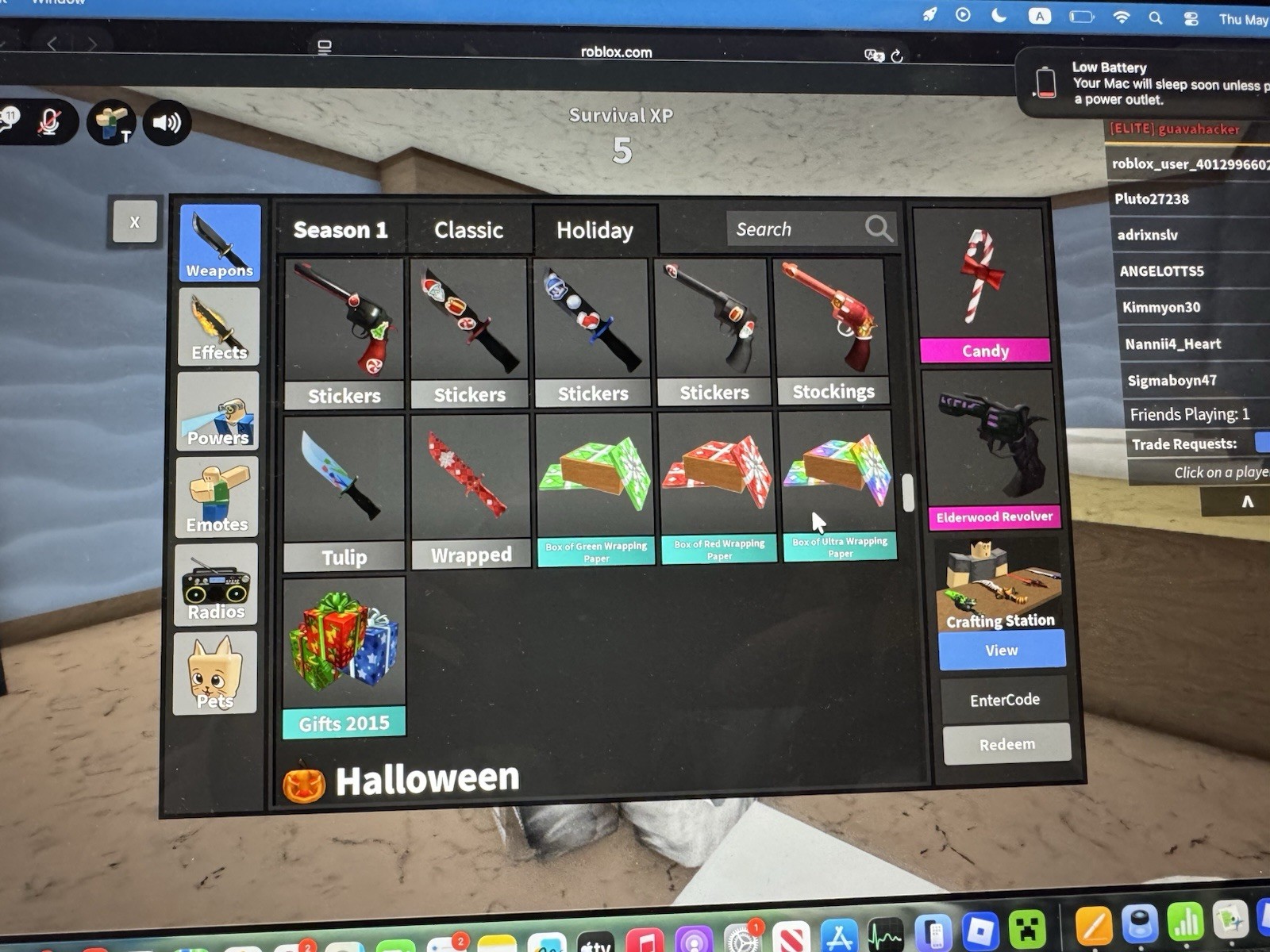 Roblox MM2 Murder Mystery 2 Items, COLLECTIBLES and GODLIES