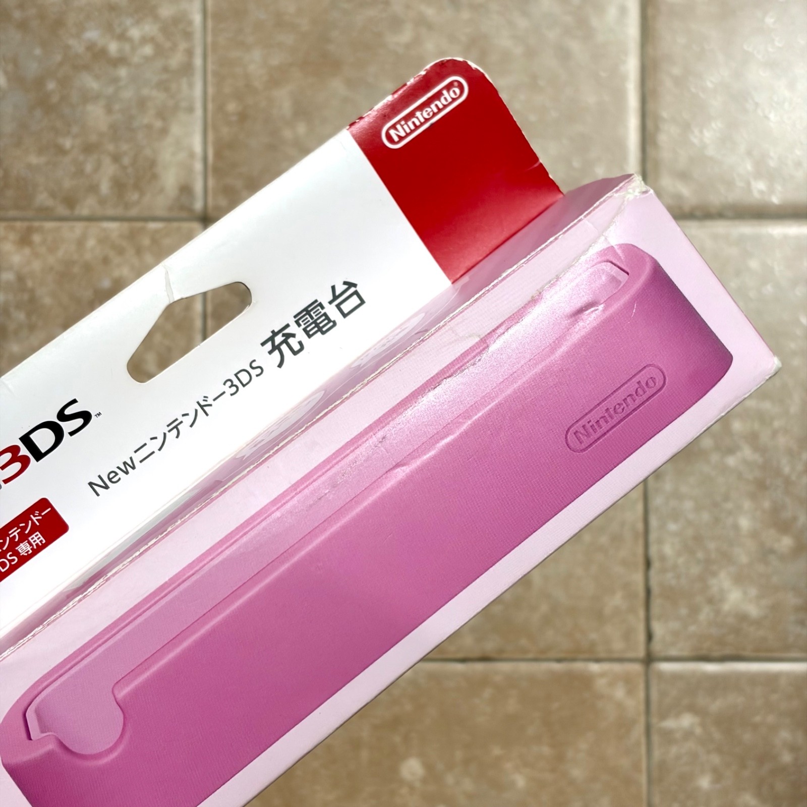 Official NEW Nintendo 3DS Charging Stand Cradle Pink OEM Japan CTR-007 Open Box