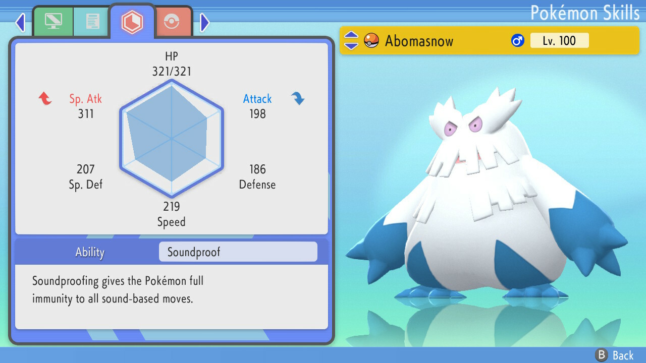 Shiny Abomasnow 6IVs Pokemon BDSP