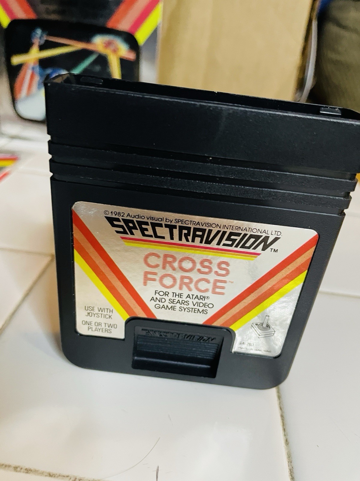 CROSS FORCE ATARI 2600 SPECTRAVISION Complete In Box Tested And Working