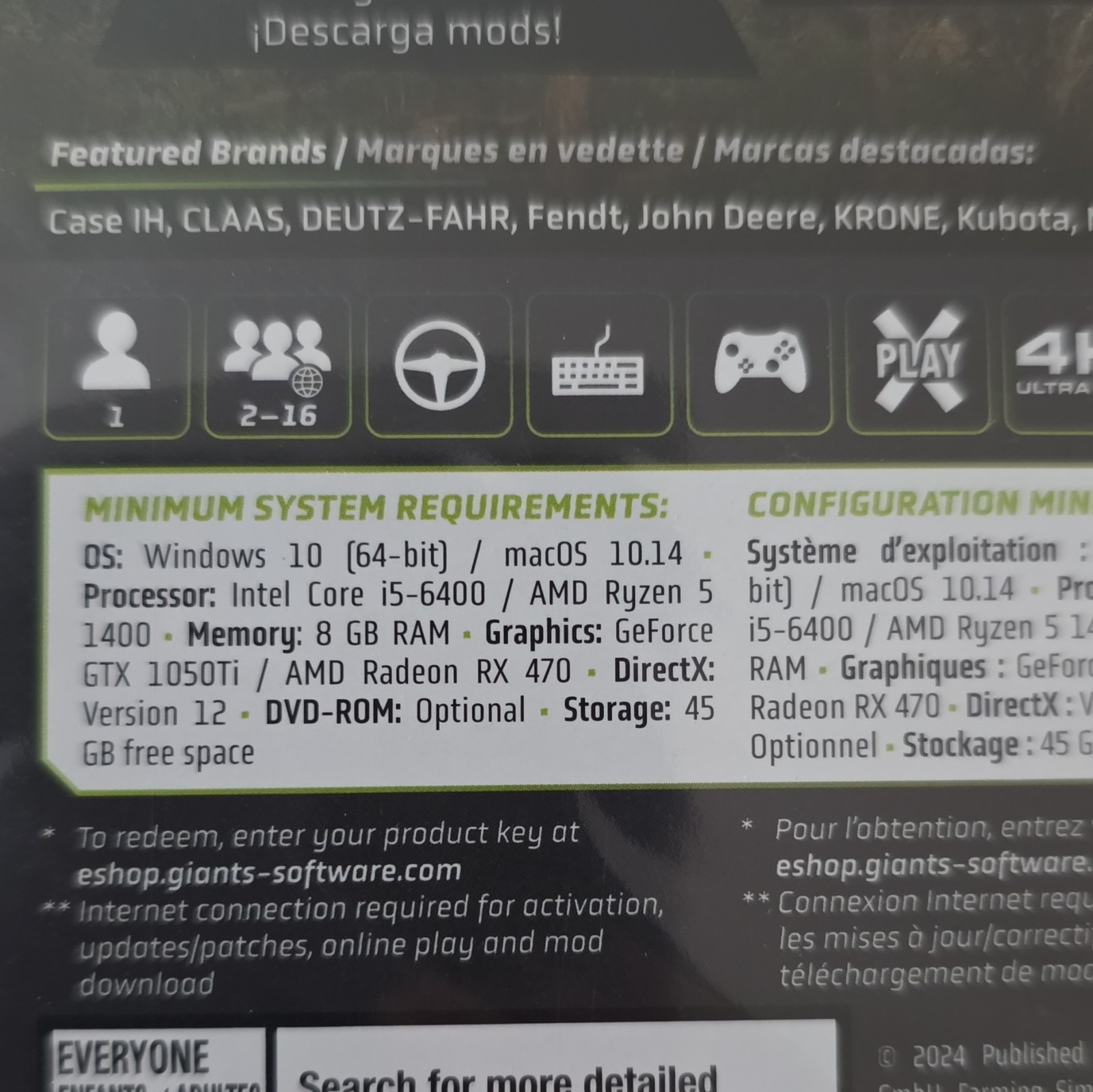 GIANTS Farming Simulator 25 PC Digital Download Multiplayer Online (E) 2024
