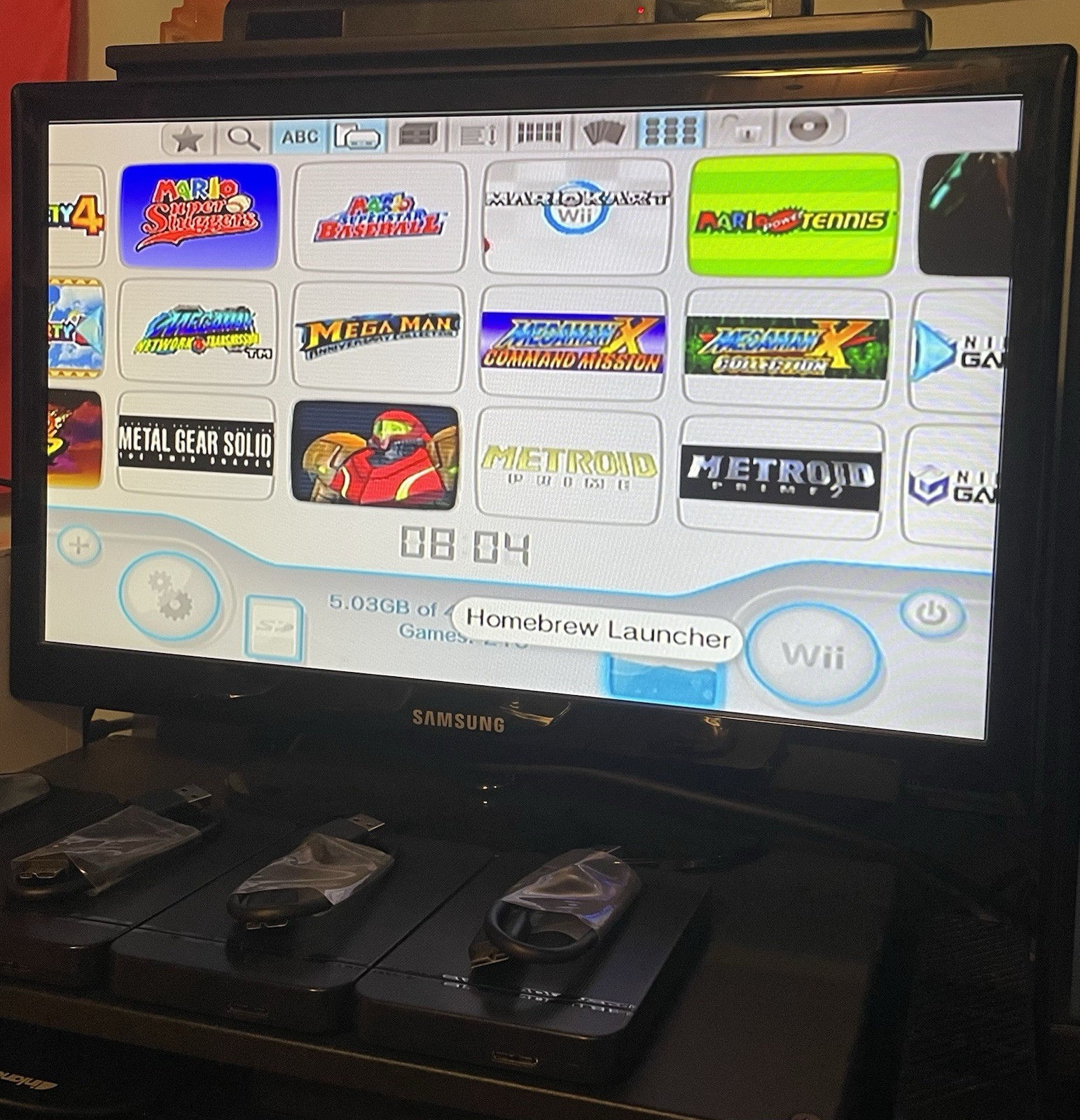 HomeBrew Wii With 500gb Hardrive, Games included