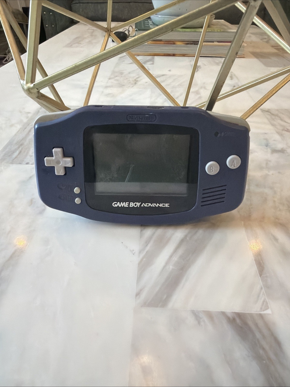 Nintendo Game Boy Advance Console (Indigo Purple AGB-001) Tested Working