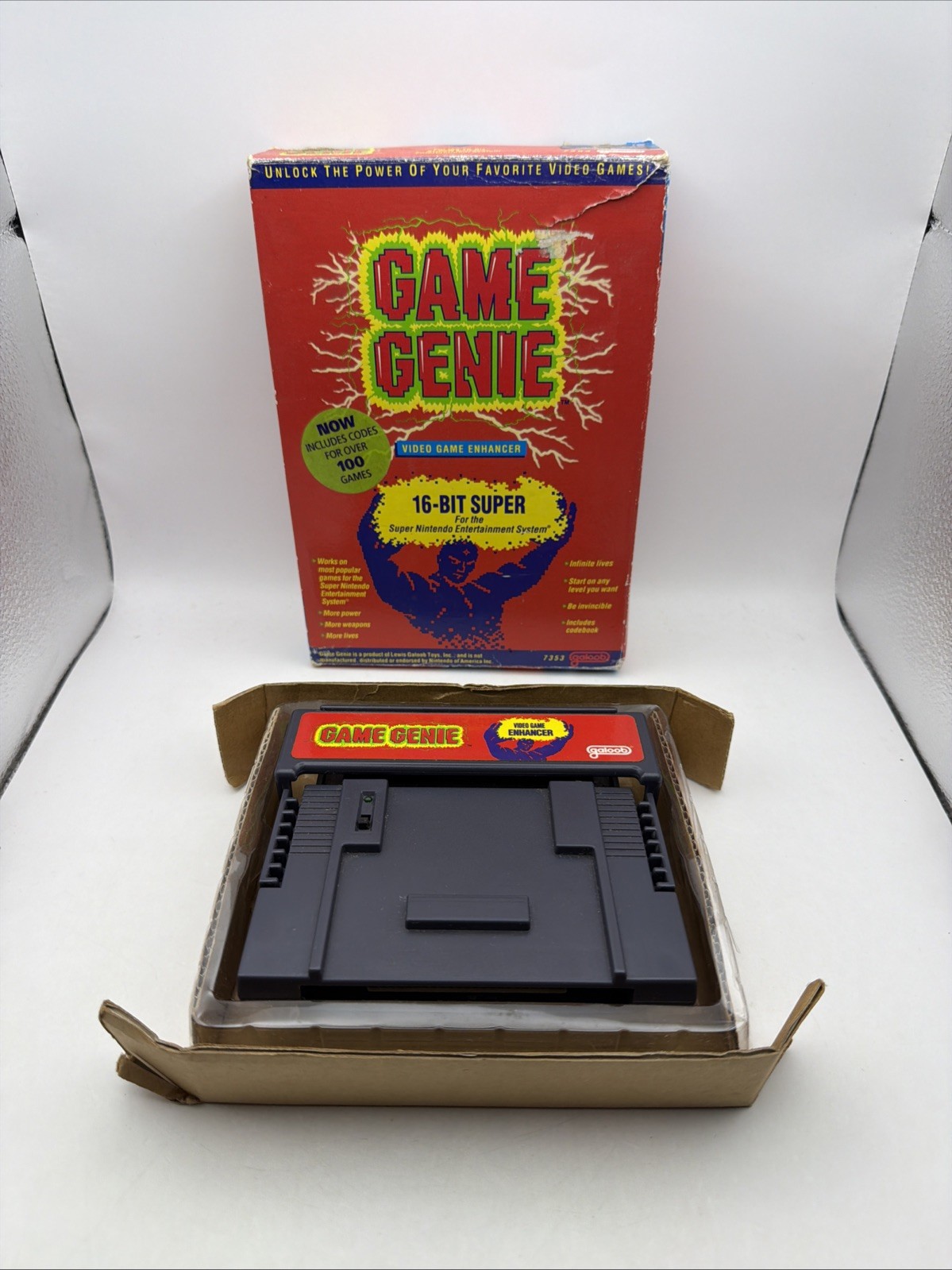Galoob Game Genie (SNES) BOXED – Authentic 16 Bit Working No Manual