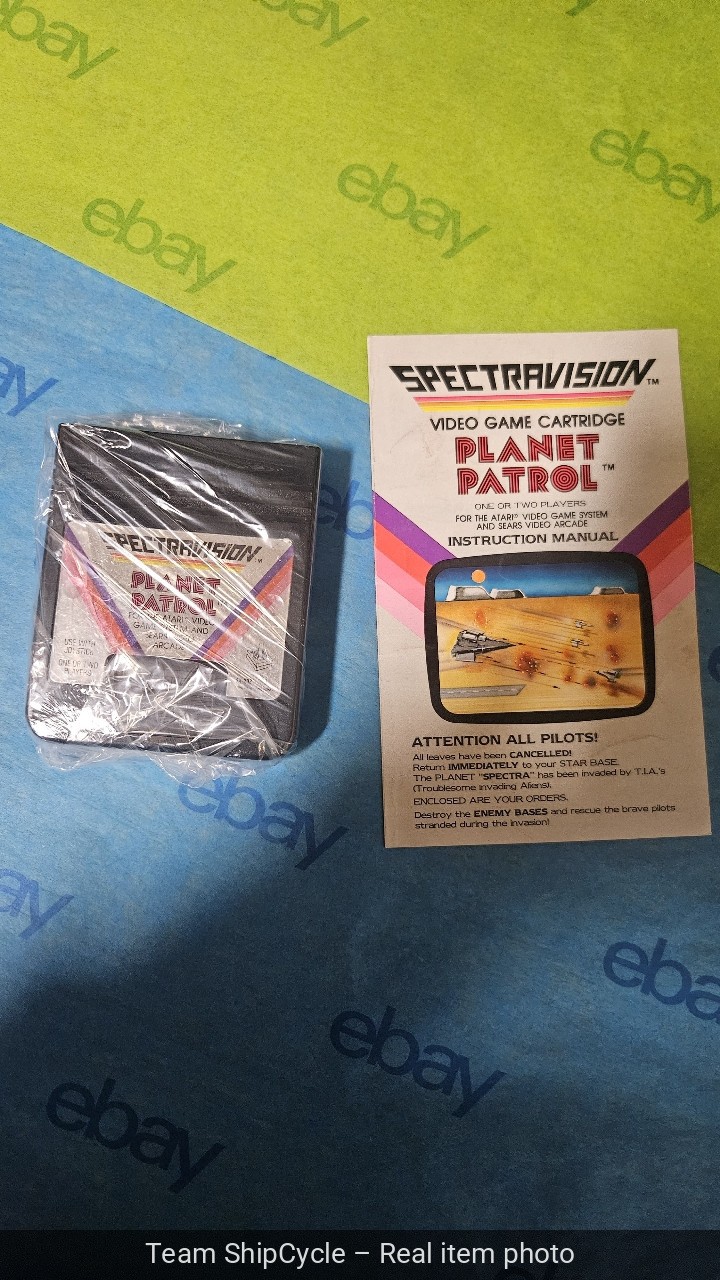Atari 2600 Spectravision Planet Patrol Game and Manual G2U
