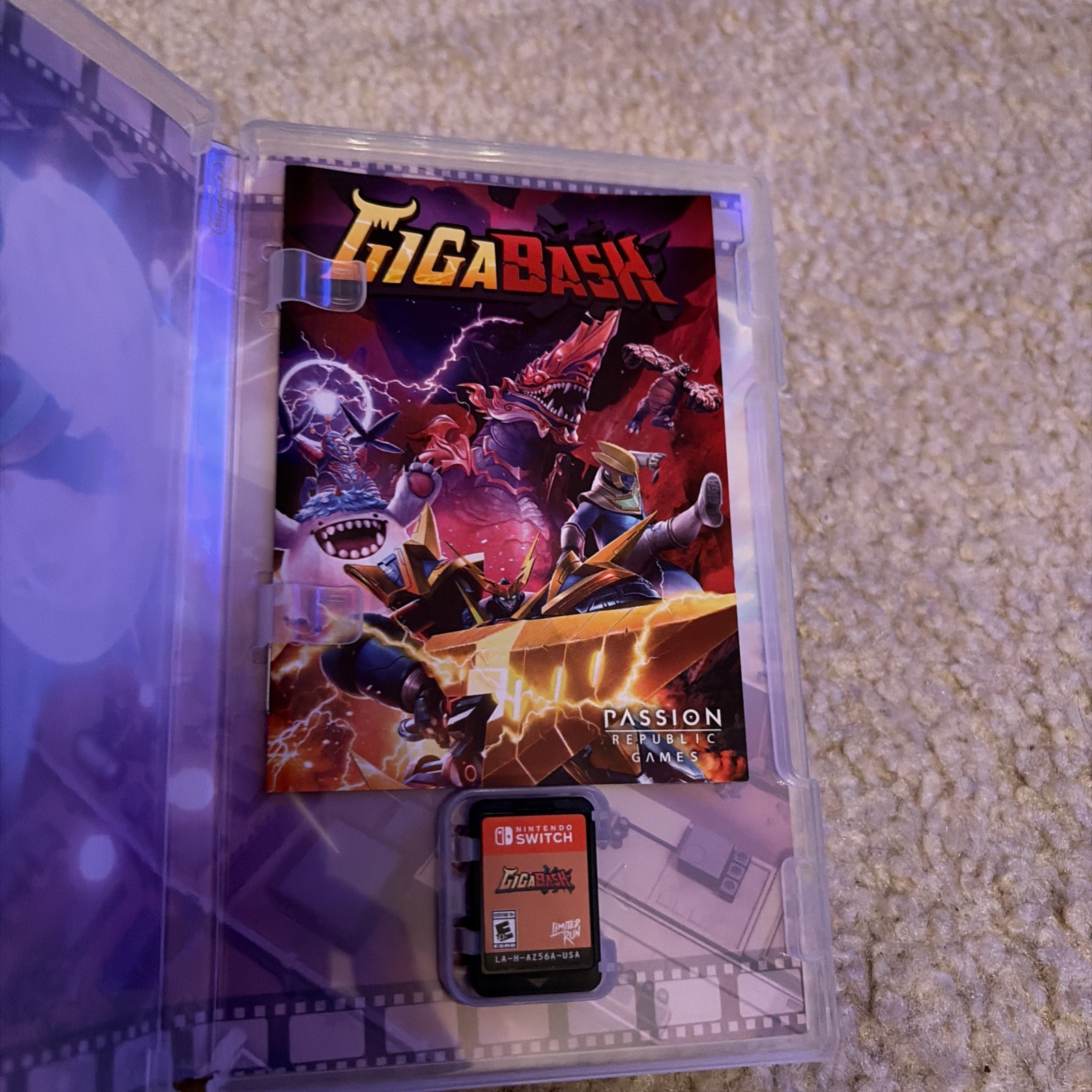 Gigabash – Limited Run Games #218 – Nintendo Switch Complete RARE GIGA BASH