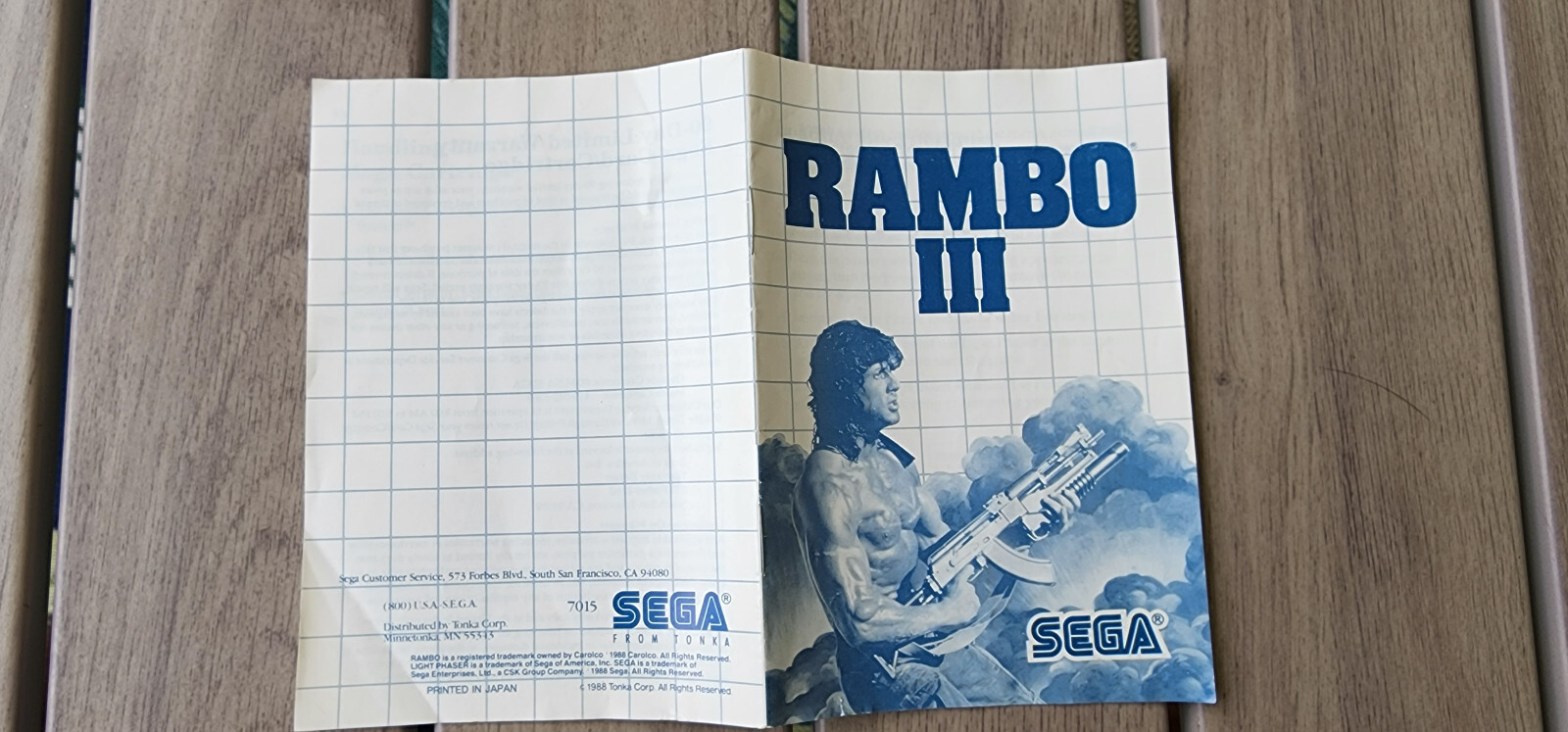 Rambo III (Sega Master System, 1988, US Version) Authentic & Complete!