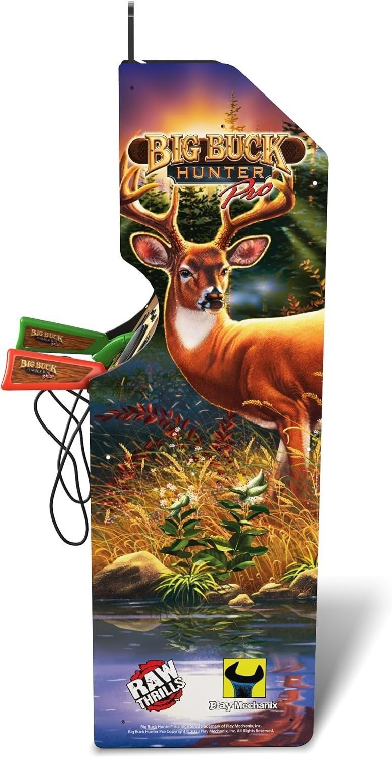 Arcade1Up Big Buck Hunter Pro Deluxe Arcade Machine Wi-Fi 4 Games