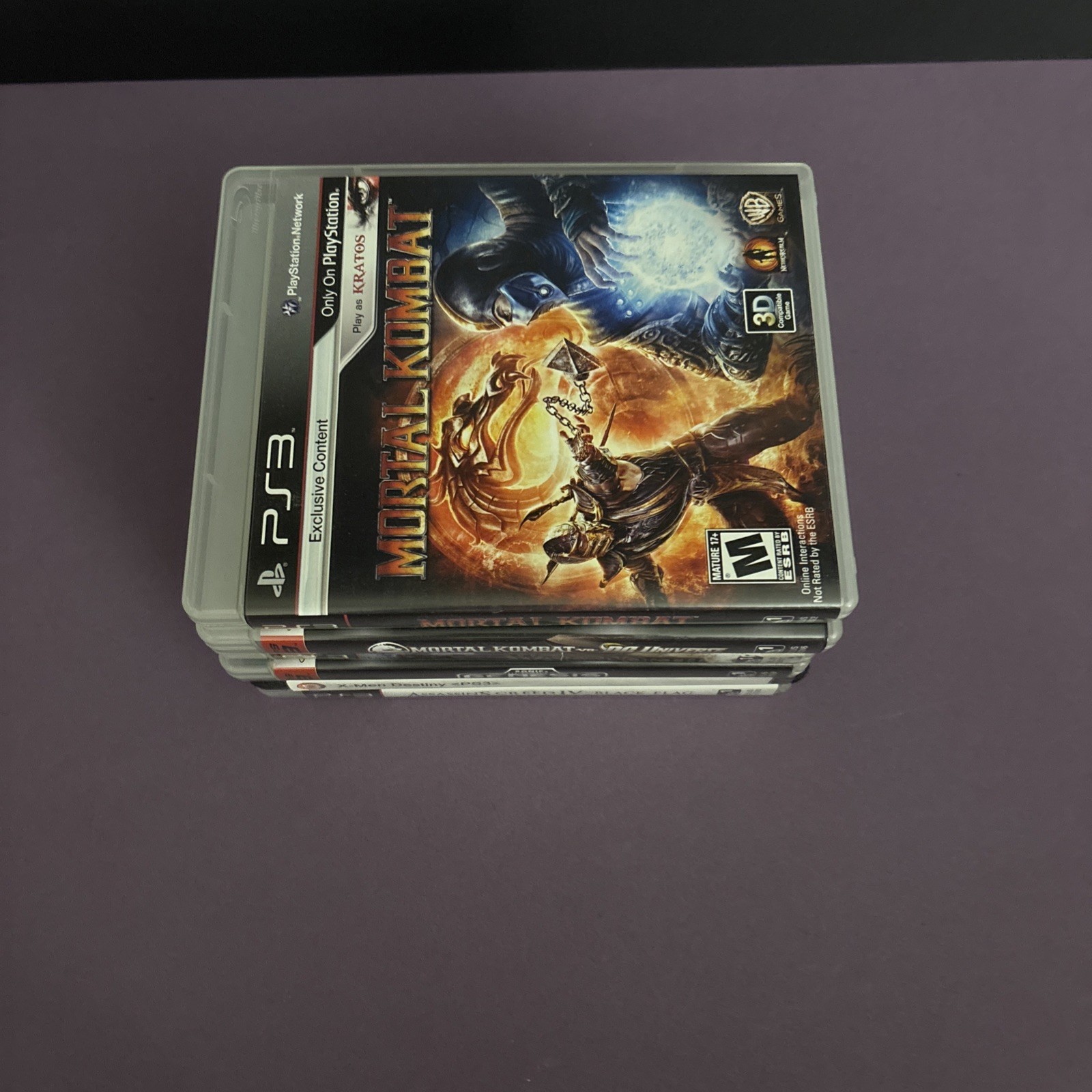 Lot Of 6 PS3 Games Bundle Mortal Kombat Assassins Creed X-Men Sonic Popular Rare