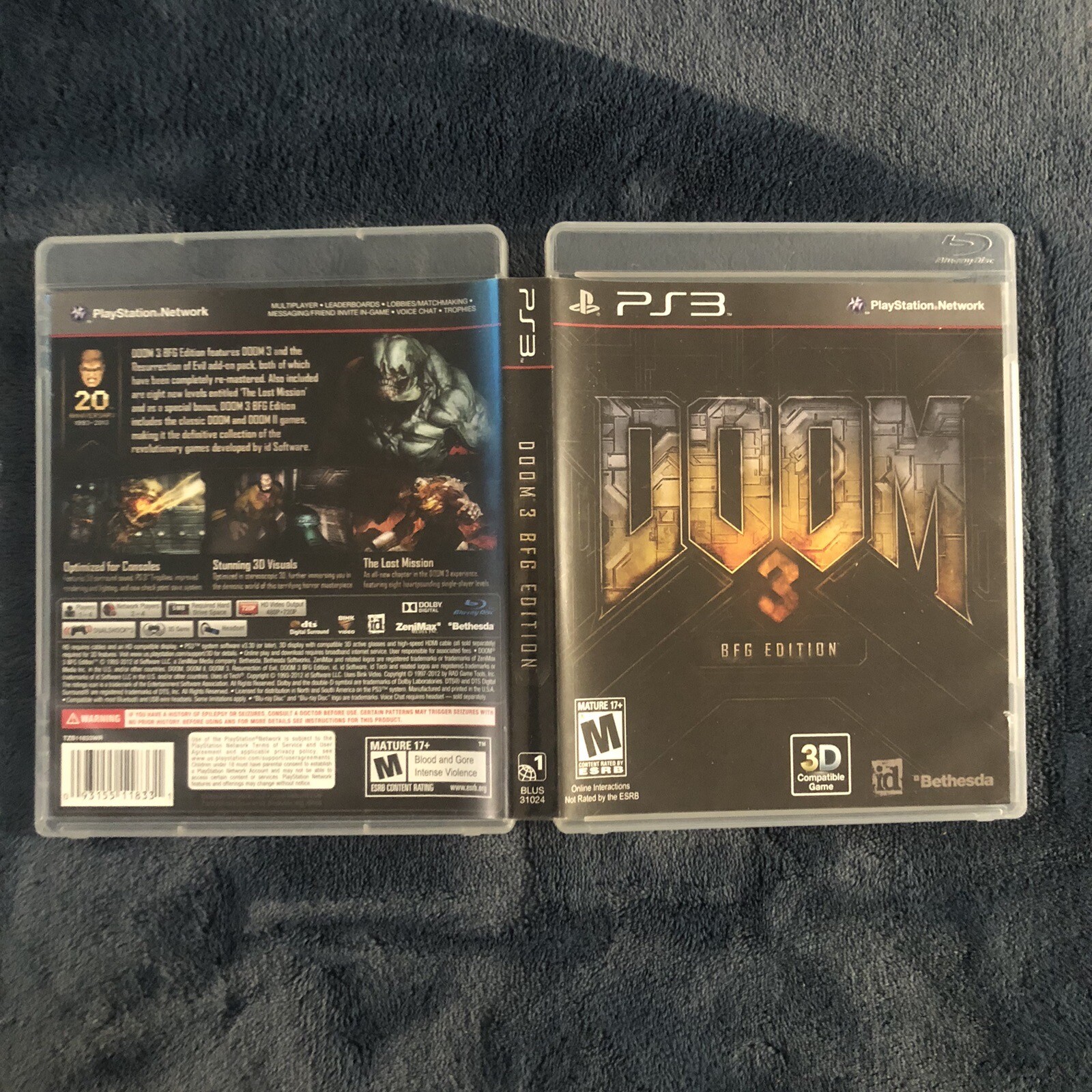 Doom 3 BFG Edition (Sony PlayStation 3, 2012) for PS3 Complete
