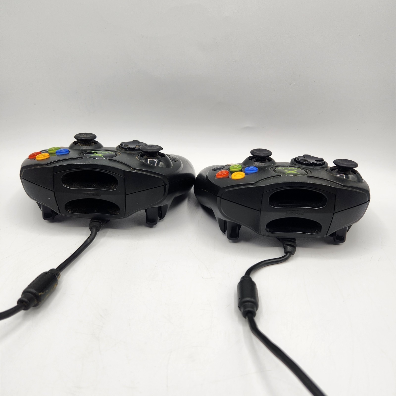 2 Original Xbox OEM S Type Black Controllers