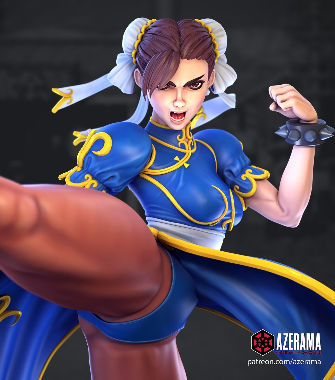 Chun-li 3D printed Figure