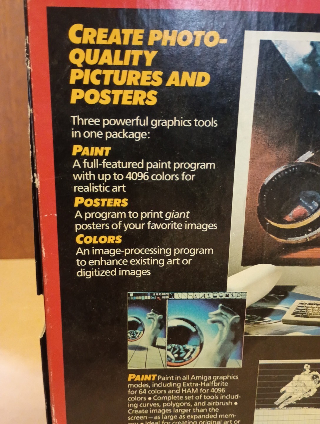 Deluxe PhotoLab Amiga 500 1000 & 2000 Art Software EA Electronic Arts